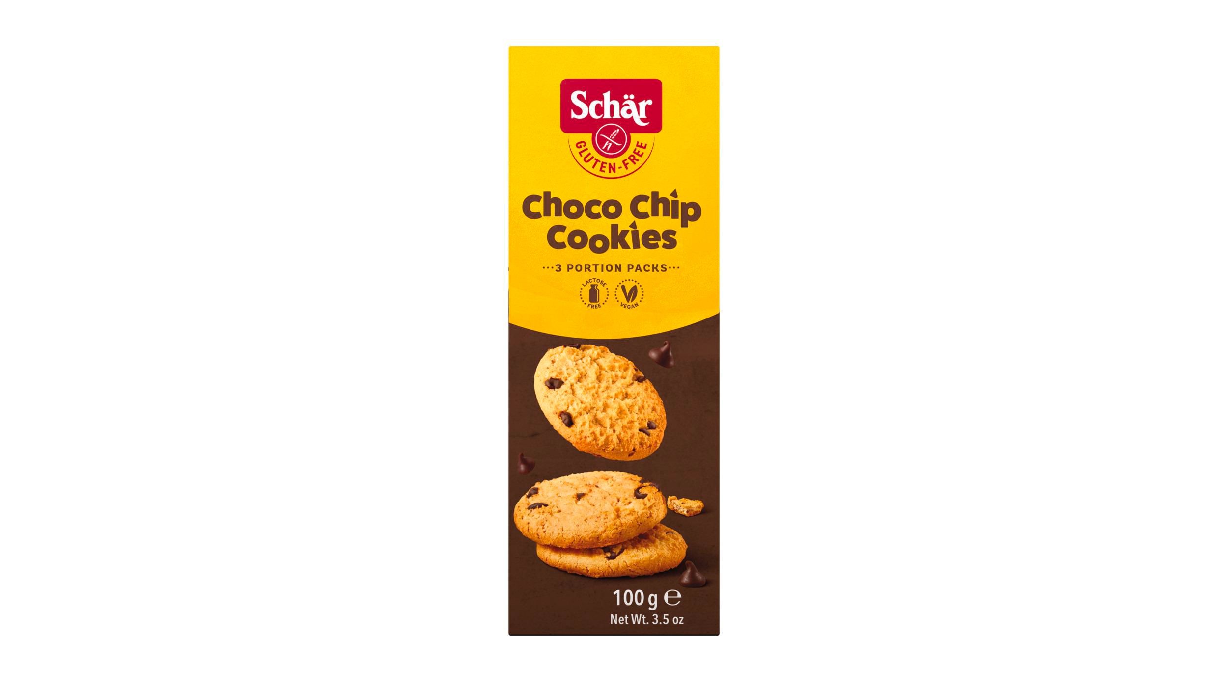 Zdravý svět - Schär Choco chip cookie sušenky bez lepku s kousky čokolády 100 g