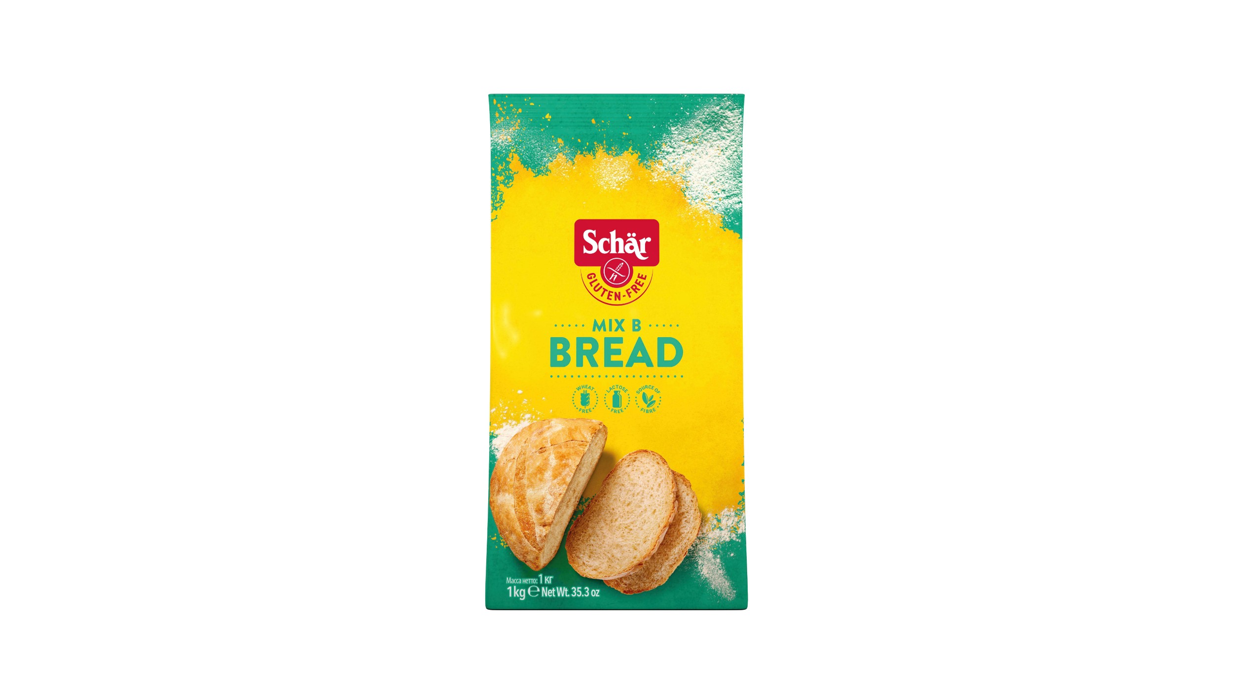 Zdravý svět - Schär Mix B,sypká směs bez lepku na chleba, rohlíky, kynuté těsto a vše s kvasnicemi 1000 g