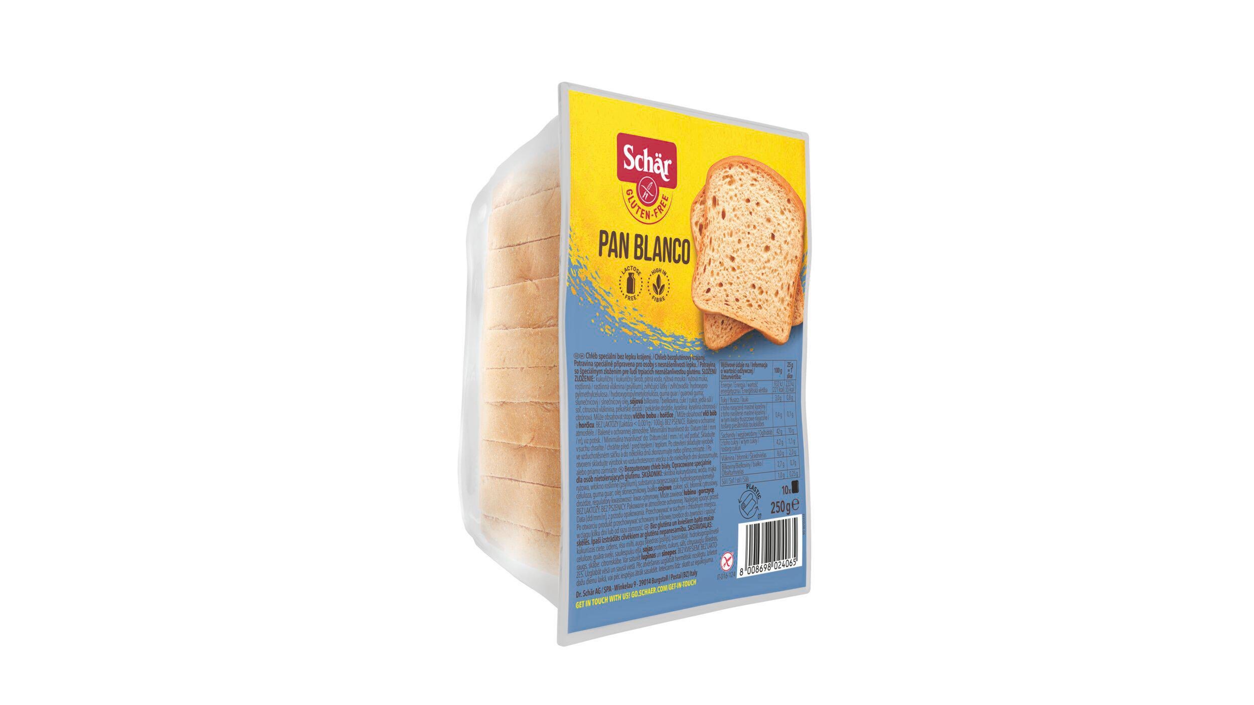 Zdravý svět - Schär Pan Blanco chléb speciální bez lepku bílý krájený 250 g