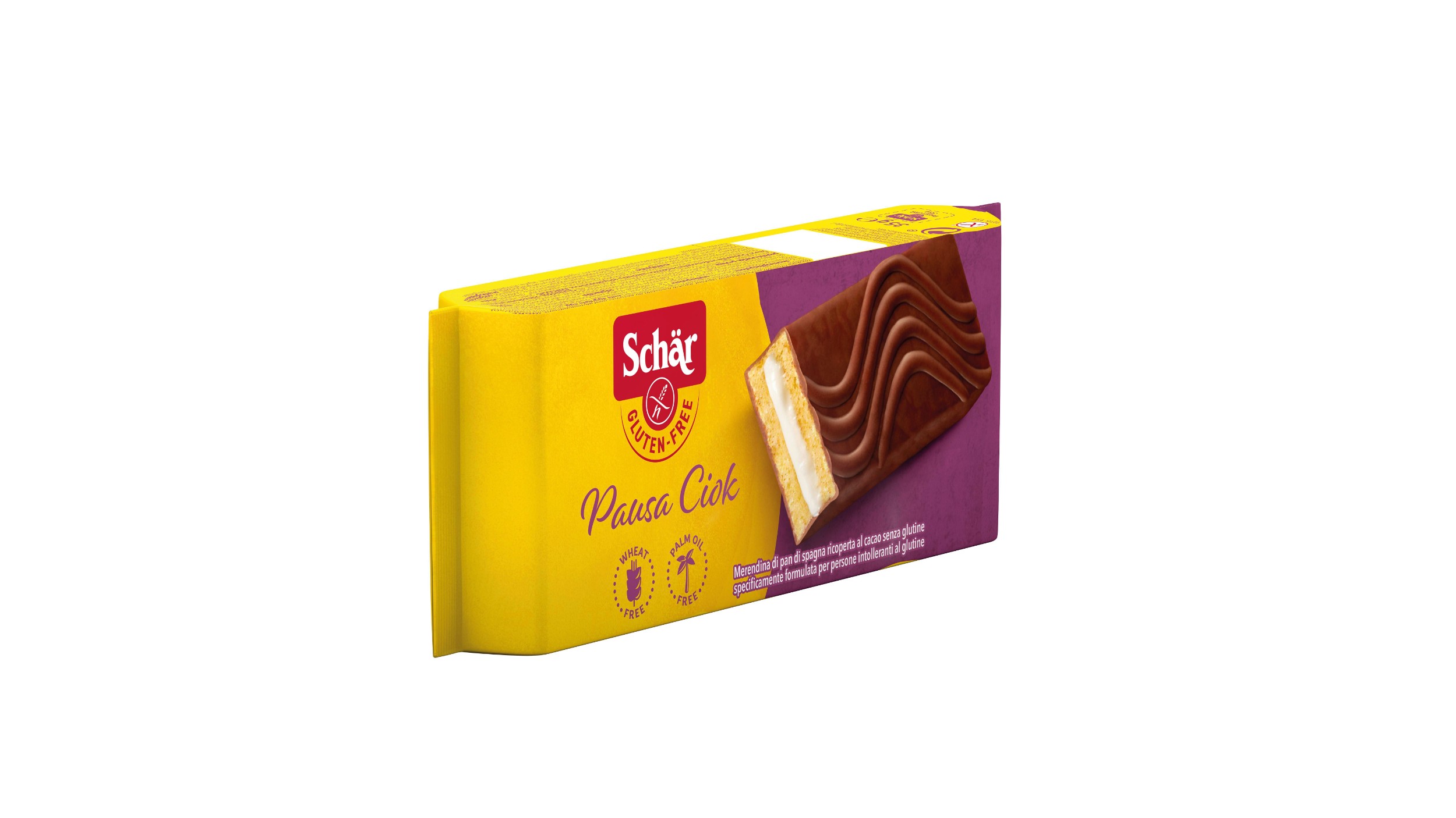 Zdravý svět - Schär Pausa ciok (10x35g),jemné pečivo bez lepku plněnémléčným krémem v kakaové polevě 350 g