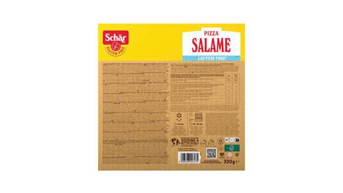 Schär Pizza Salame bez laktózy a lepku mražená 330 g-2
