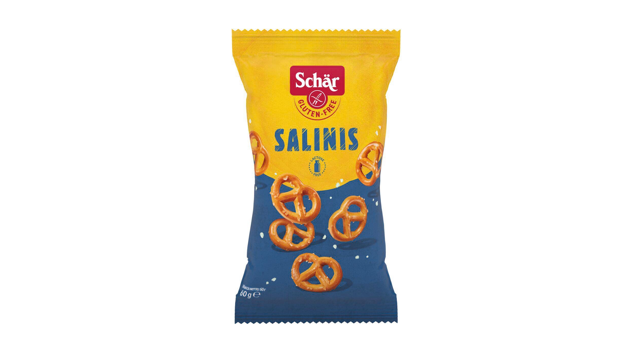 Trvanlivé potraviny - Schär Salinis preclíky bez lepku 60 g