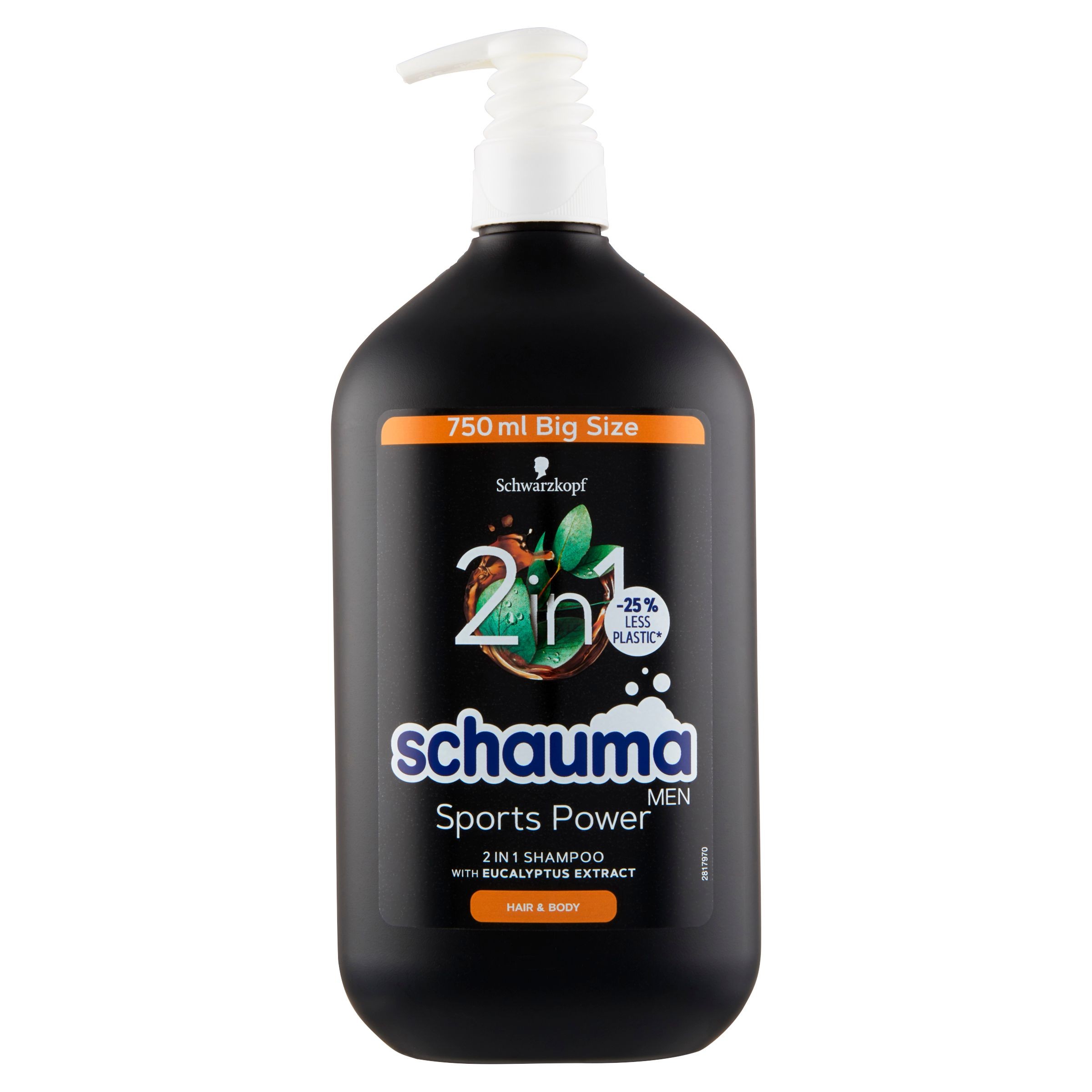 Drogerie a kosmetika - Schauma Men Sports Power 2v1 šampon 750ml