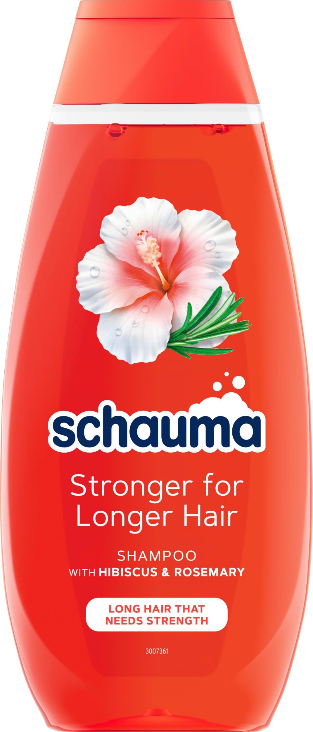 Drogerie a kosmetika - Schauma Stronger for Longer Hair šampon pro dlouhé vlasy s ibiškem a rozmarýnem 400ml