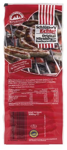 Uzeniny a lahůdky - Schlütter's Echte! Norimberská klobása originál 300 g
