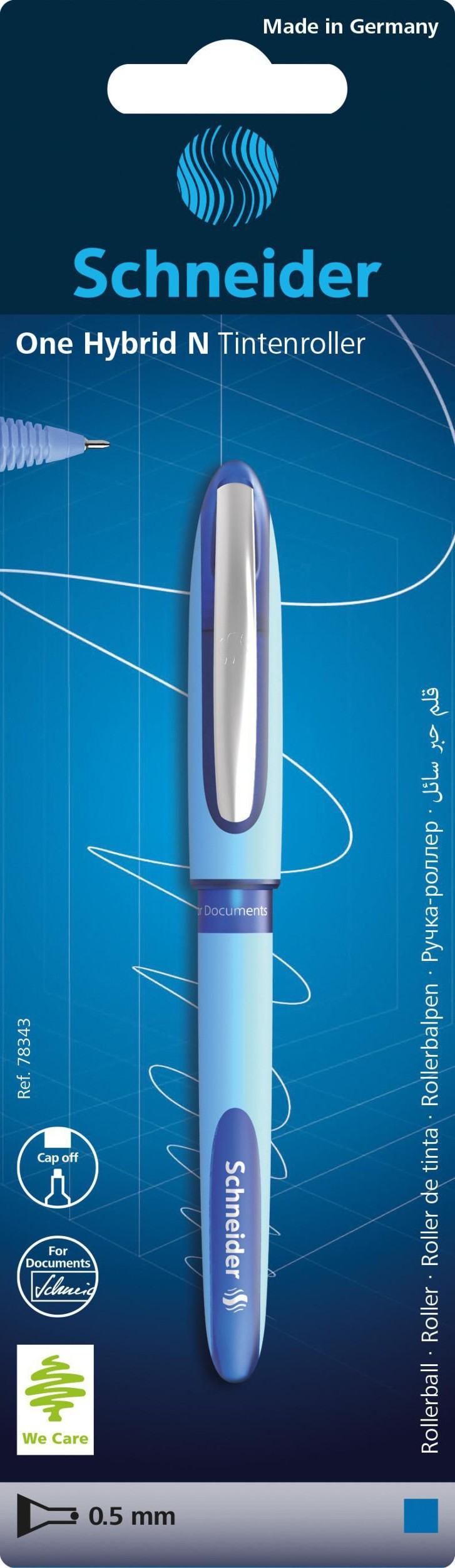 Domácnost a Zahrada - Schneider RB One Hybrid N 0,5mm modrý 1 ks