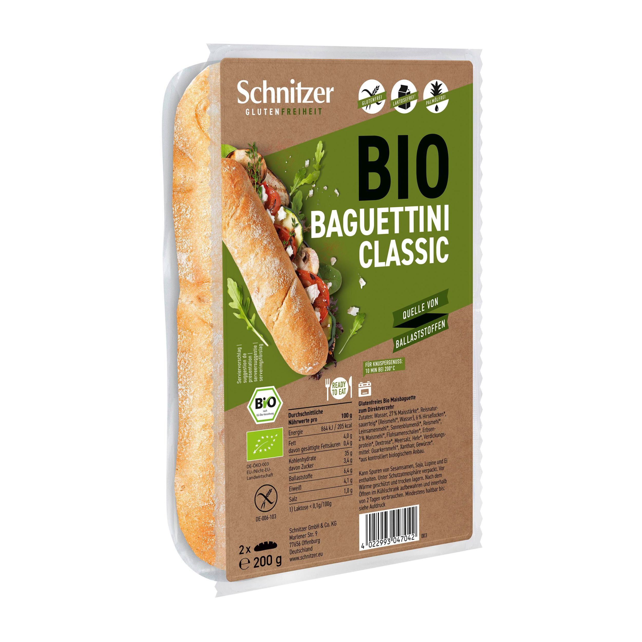 Zdravý svět - Schnitzer BIO Bageta bílá bez lepku 200g
