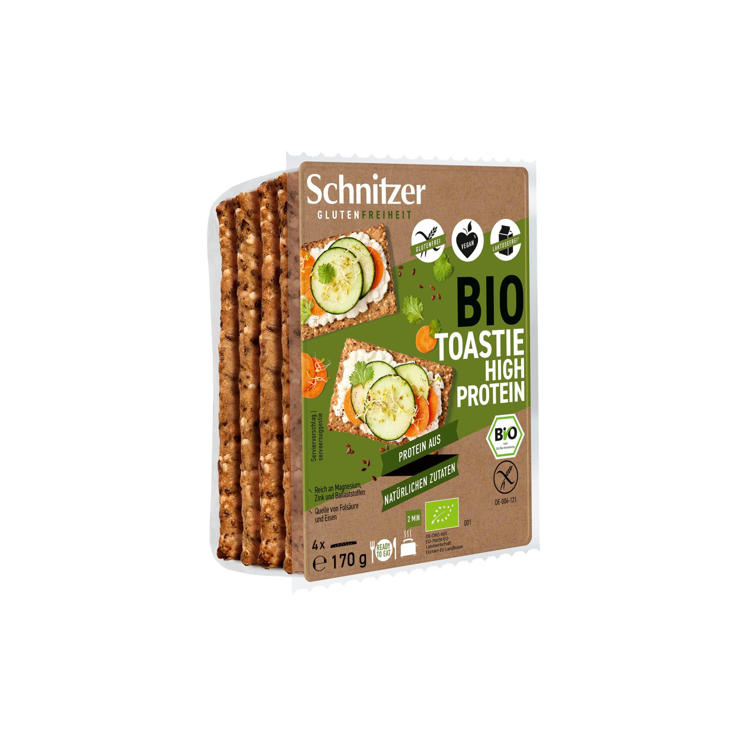 Zdravý svět - Schnitzer Chléb toastový BIO s vysokým obsahem bílkovin bezlepkový 170 g