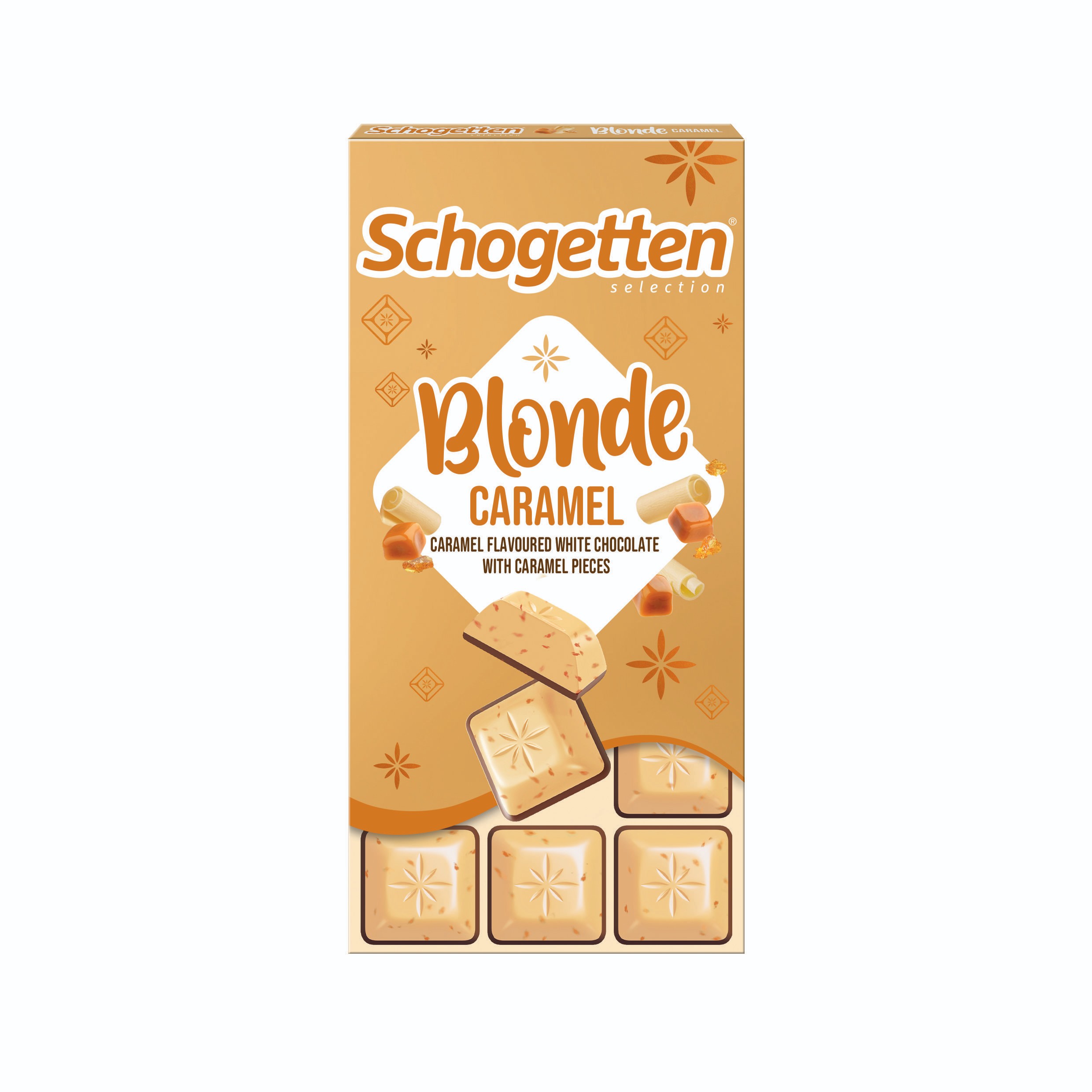 Trvanlivé potraviny - Schogetten Bílá čokoláda Karamel 100g