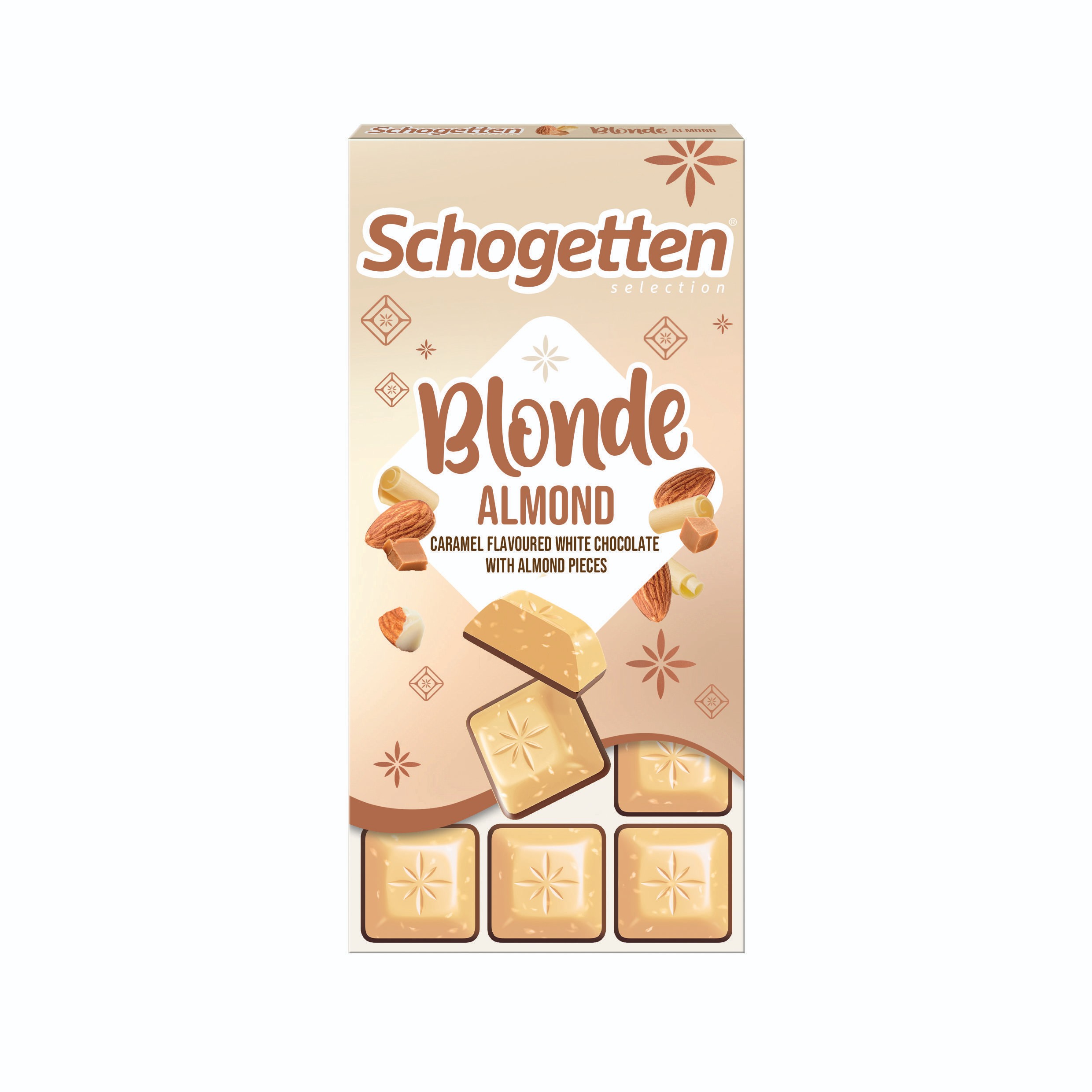 Trvanlivé potraviny - Schogetten Bílá čokoláda Mandle 100g