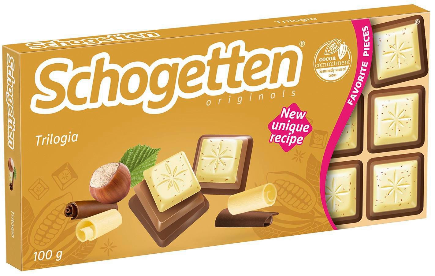 Trvanlivé potraviny - Schogetten Trilogia čokoláda 100 g