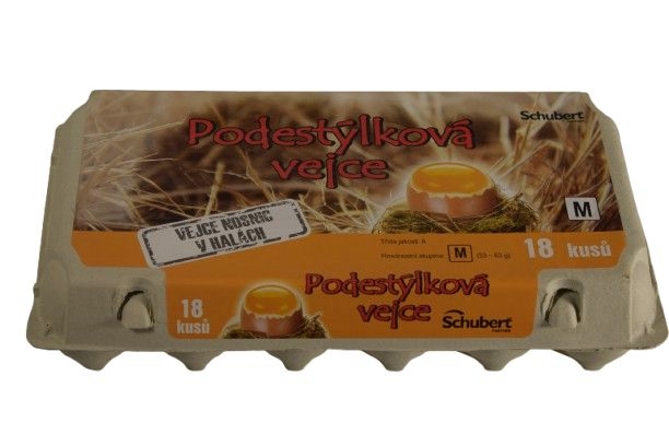 Mléčné a chlazené - Schubert Podestýlková vejce M 18 ks