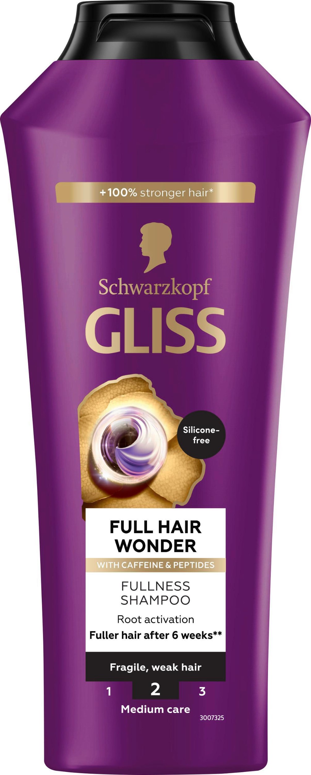 Drogerie a kosmetika - Schwarzkopf Gliss Full Hair Wonder šampon s kofeinem pro křehké, slabé vlasy 400ml