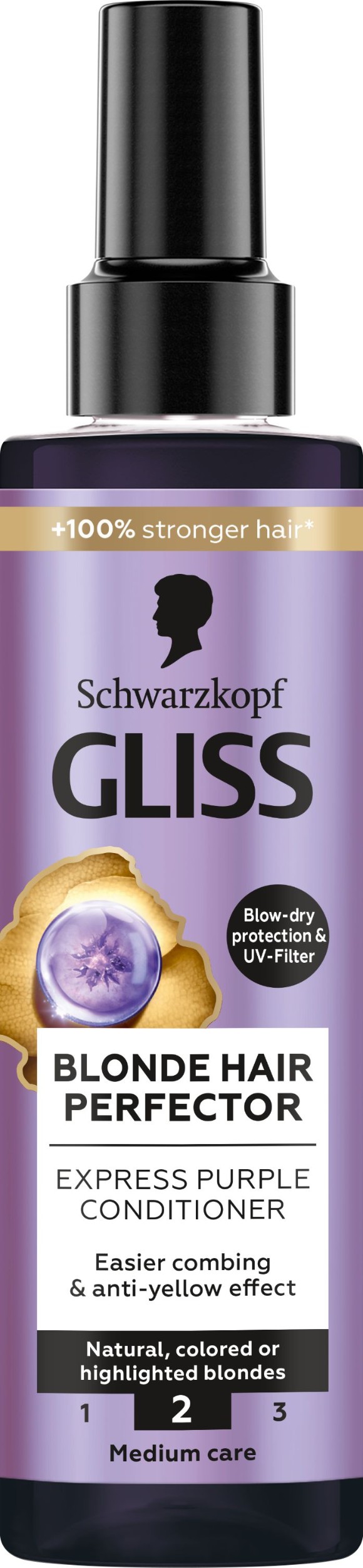 Drogerie a kosmetika - Schwarzkopf Gliss Full Hair Wonder vlasová péče pro posílení délek 100ml