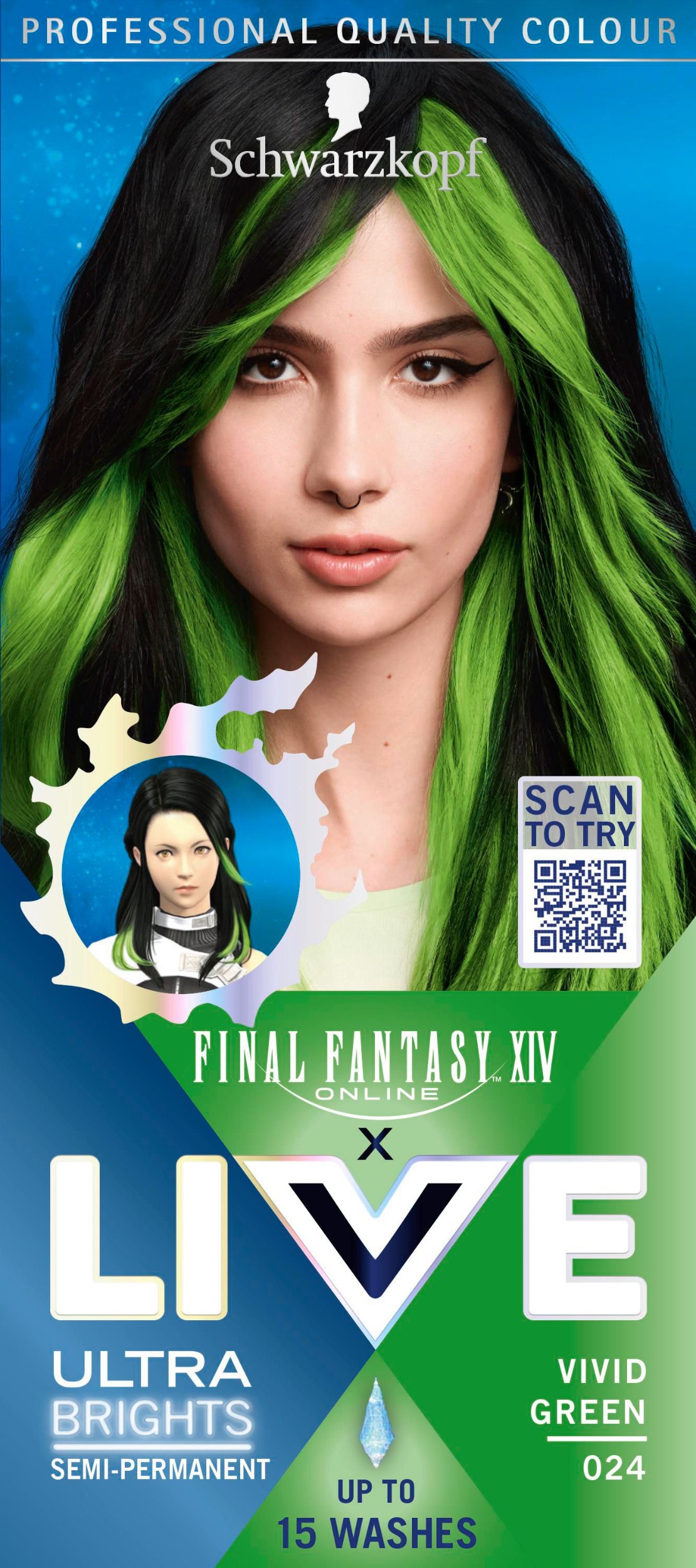Drogerie a kosmetika - Schwarzkopf Live Ultra Brights semi-permanentní barva na vlasy 025 Kouřově růžová 50ml