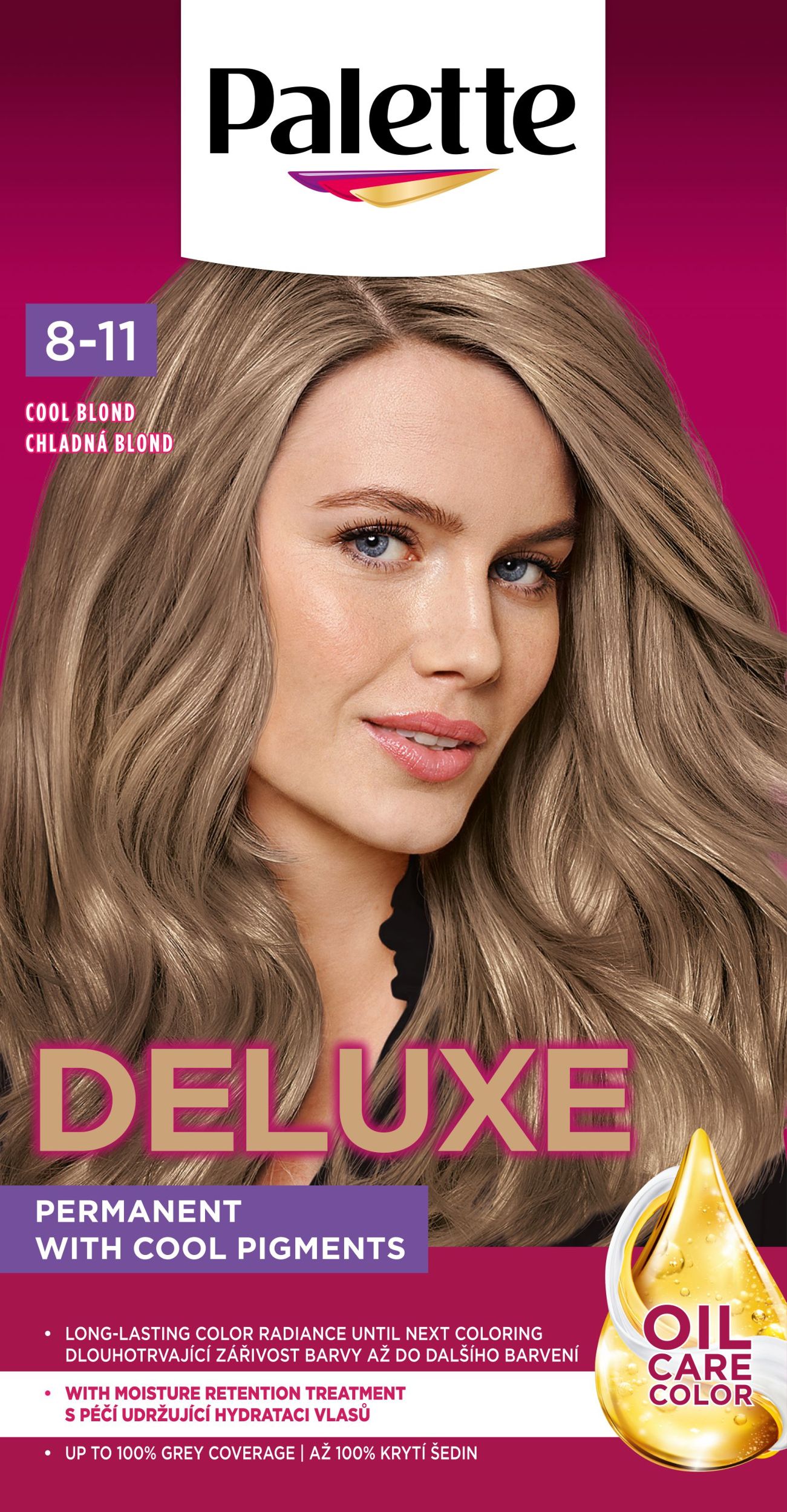 Drogerie a kosmetika - Schwarzkopf Palette Deluxe barva na vlasy Chladná Blond 8-11 50ml