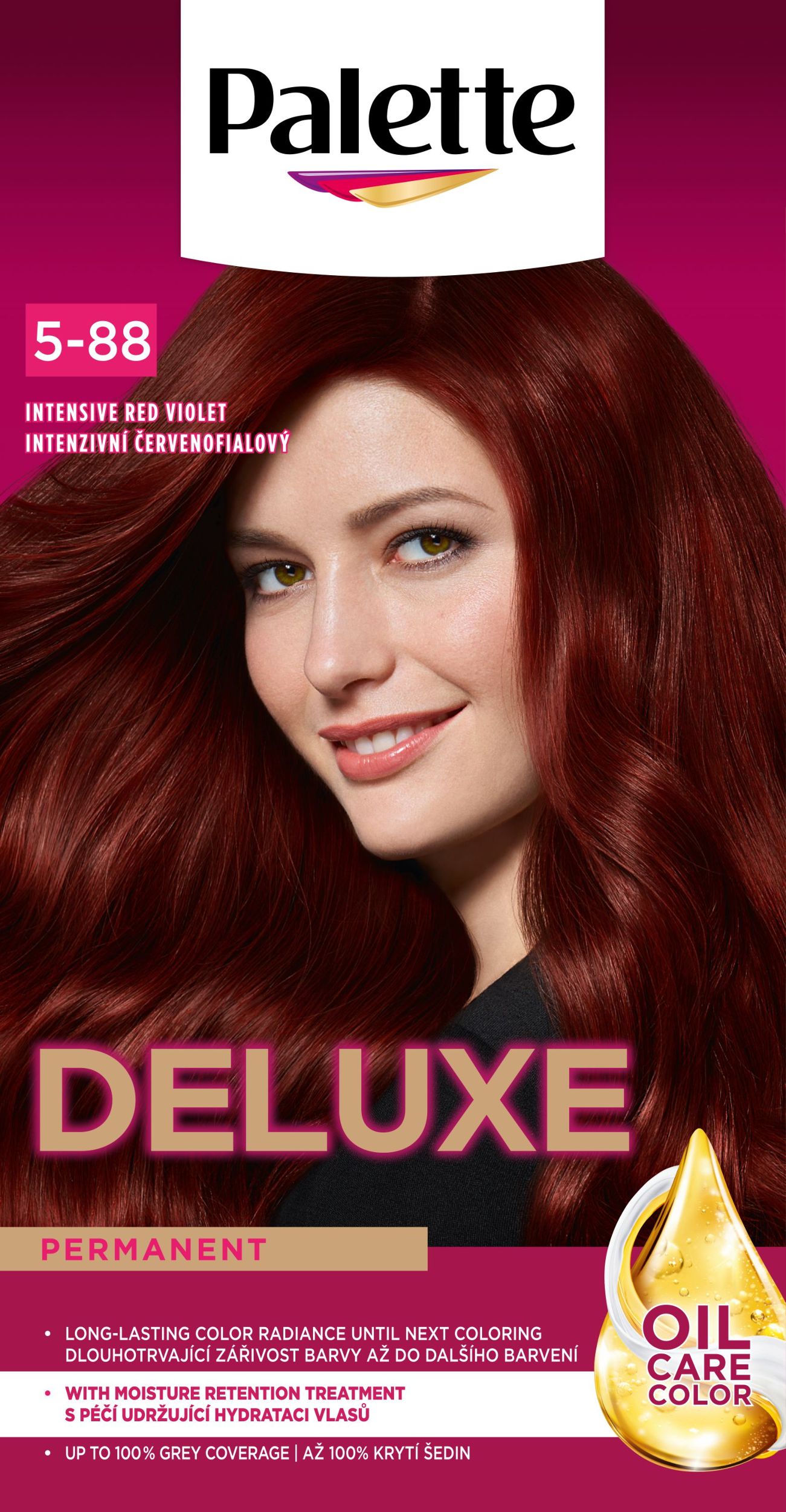 Drogerie a kosmetika - Schwarzkopf Palette Deluxe barva na vlasy Intenzivní červenofialový 679 50 ml