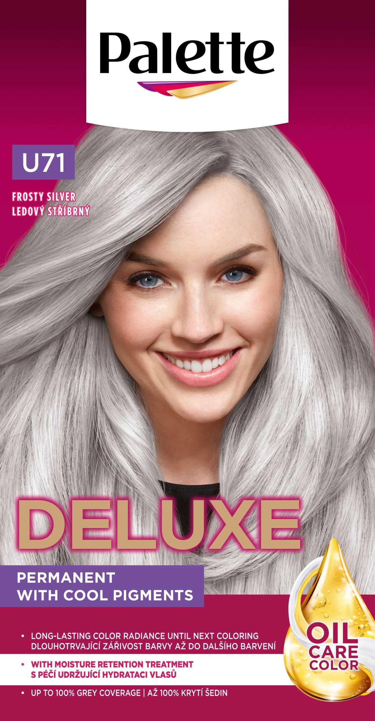 Drogerie a kosmetika - Schwarzkopf Palette Deluxe Barva na vlasy Ledový Stříbrný U71
