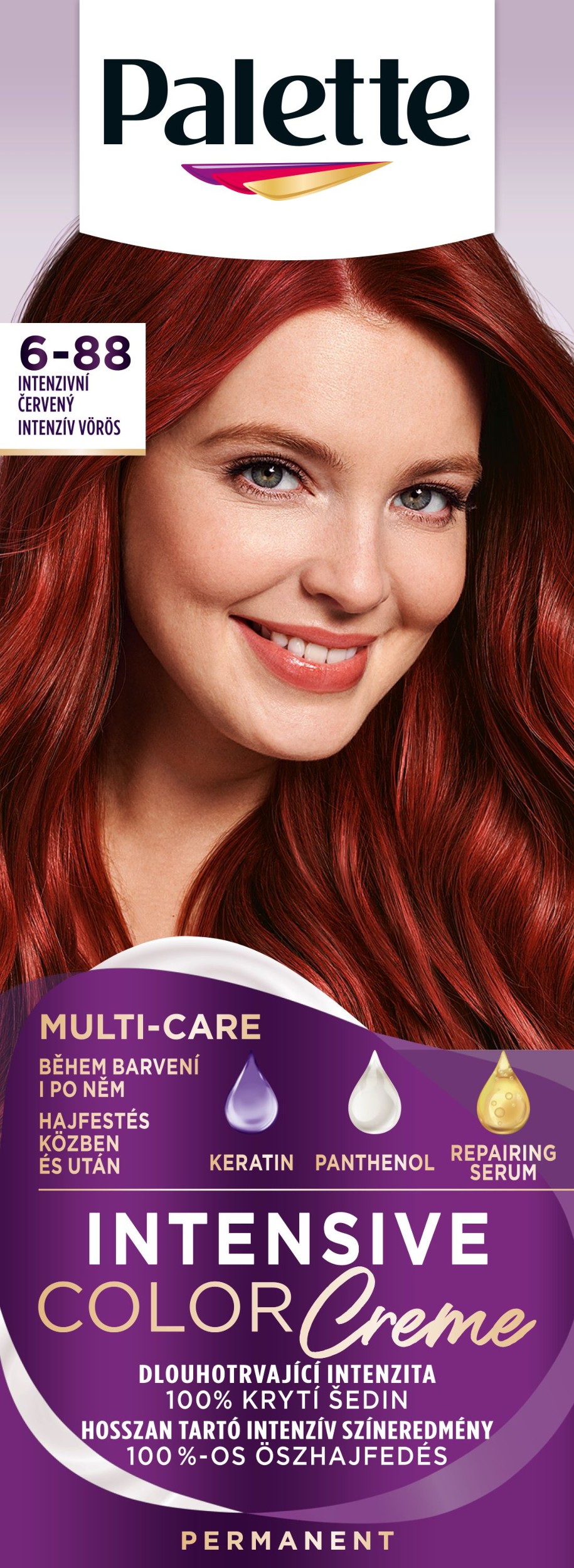 Drogerie a kosmetika - Schwarzkopf Palette Intensive Color Creme barva na vlasy Intenzivní červený RI5 50 ml