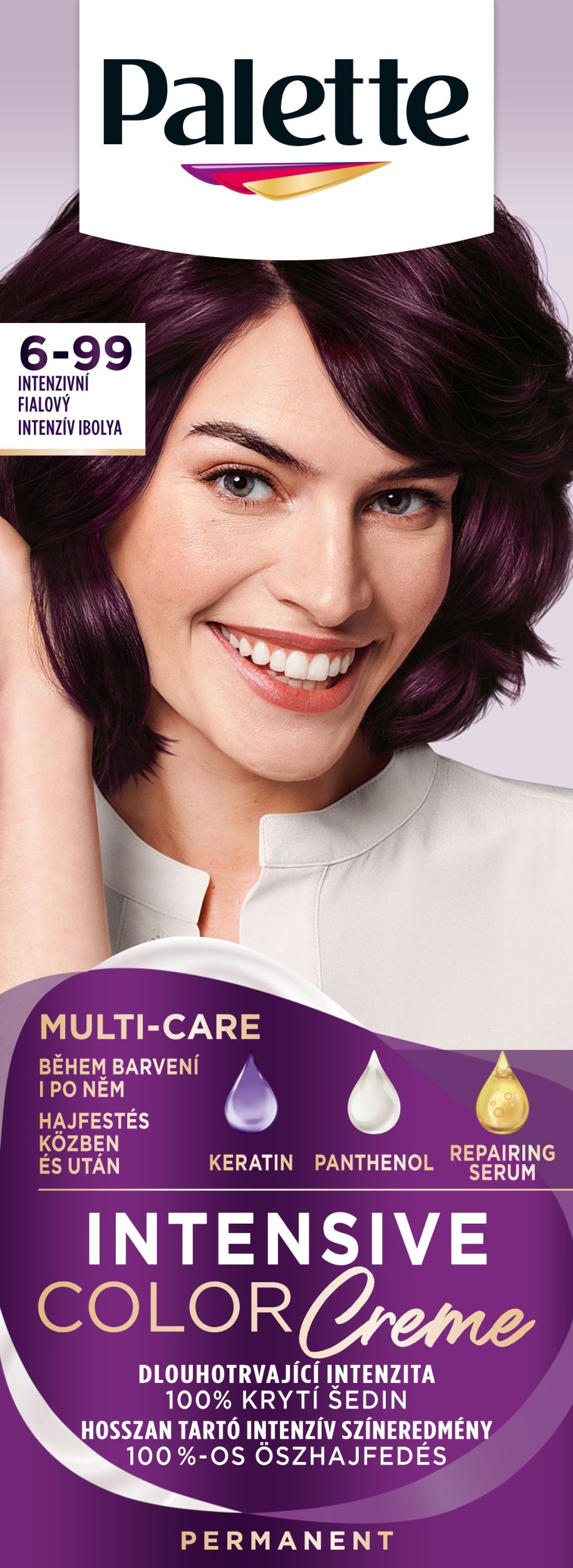 Drogerie a kosmetika - Schwarzkopf Palette Intensive Color Creme barva na vlasy intenzivní fialový V5 50 ml