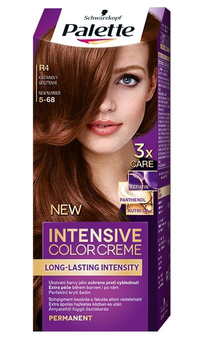 Drogerie a kosmetika - Schwarzkopf Palette Intensive Color Creme barva na vlasy kaštanový R4 50 ml