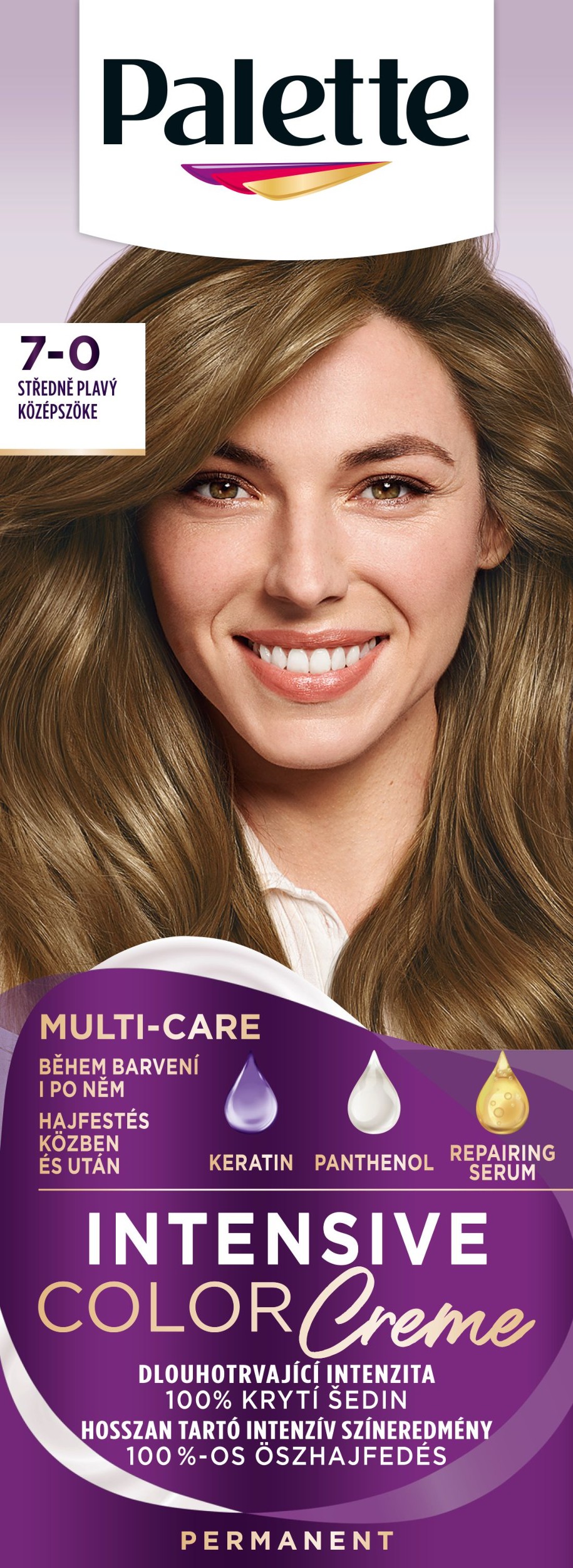 Drogerie a kosmetika - Schwarzkopf Palette Intensive Color Creme barva na vlasy středně plavý N6 50 ml