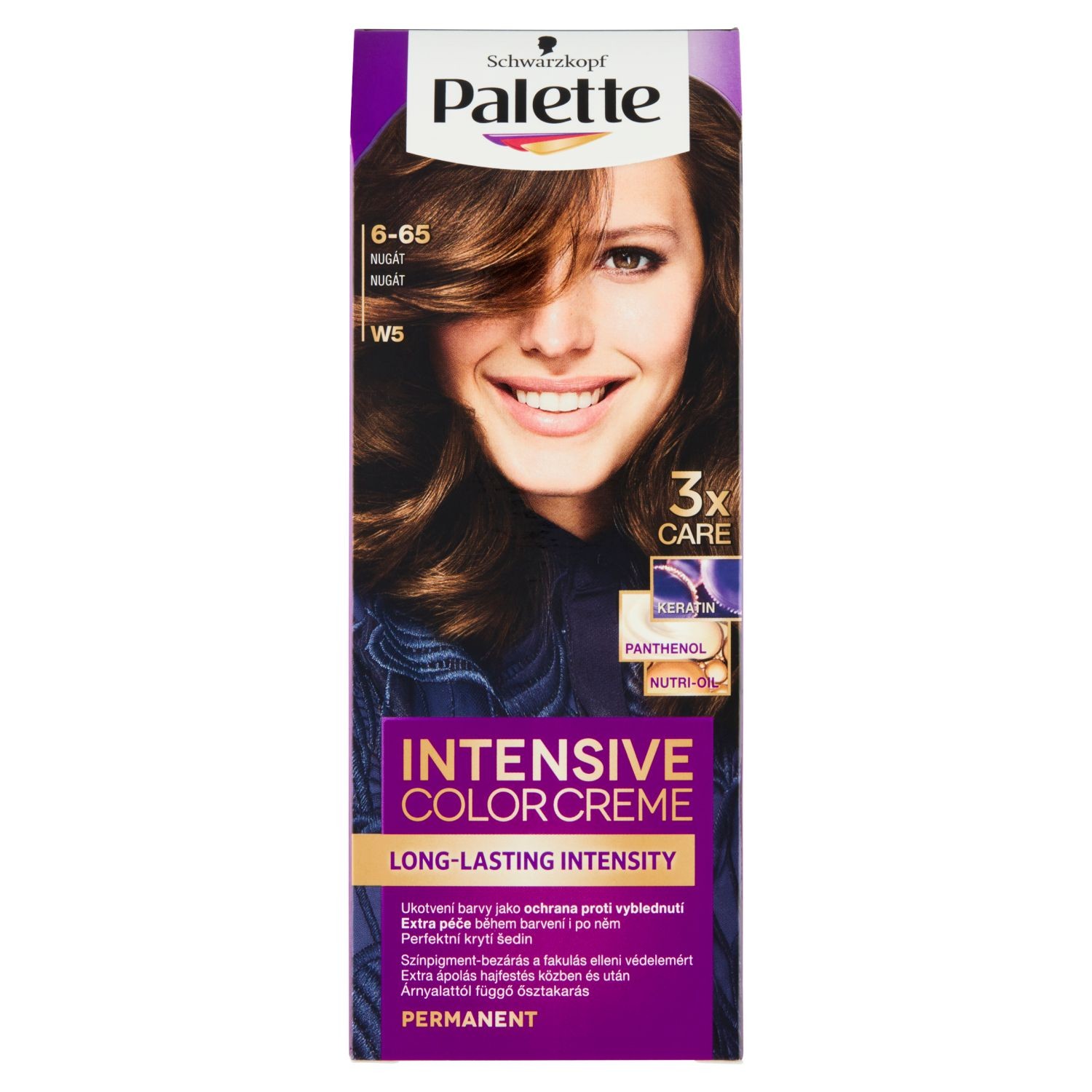 Drogerie a kosmetika - Schwarzkopf Palette Intesive Color Creme 6-65 (W5) Nugát