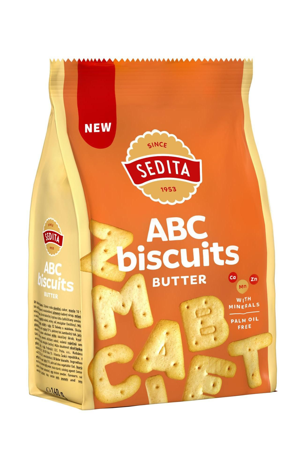 Trvanlivé potraviny - Sedita ABC biscuits butter 170g