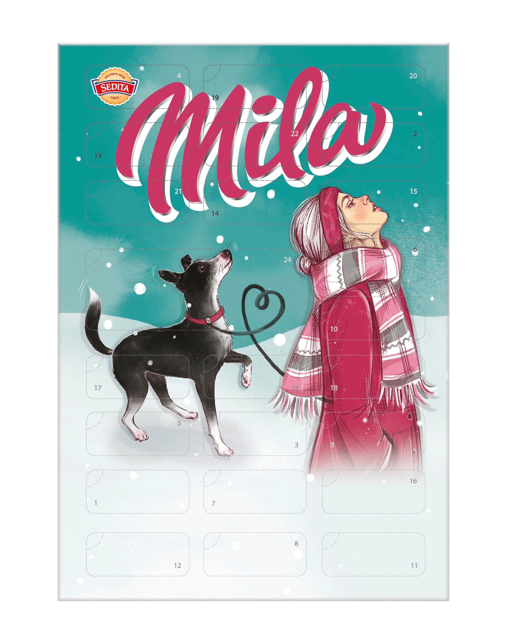 Trvanlivé potraviny - Sedita Adventní kalendář Mila 280g