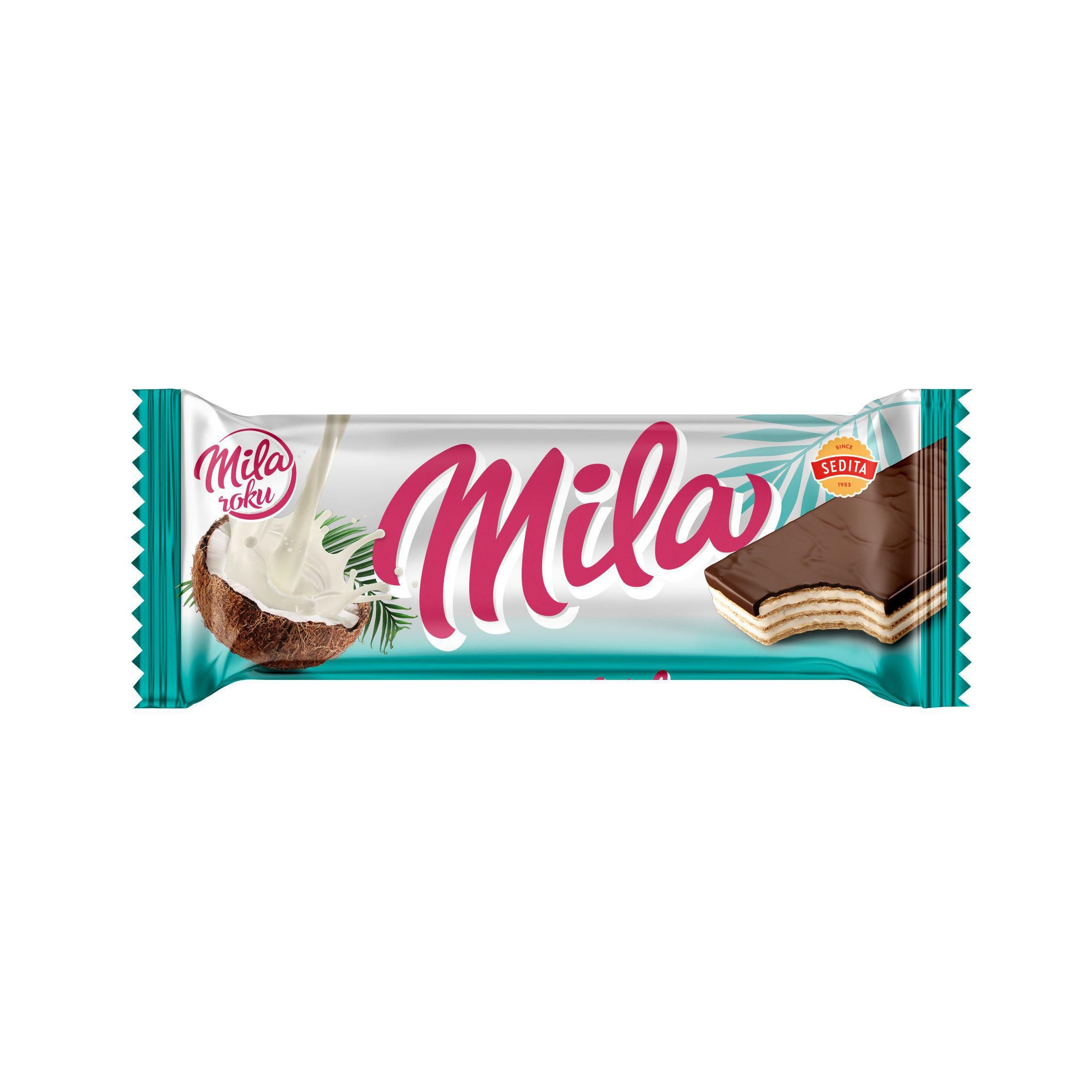 Trvanlivé potraviny - Sedita Mila oplatka kokosová 50g