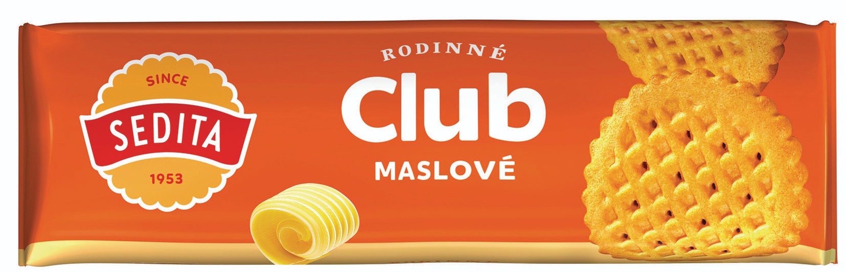 Trvanlivé potraviny - Sedita Rodinné Club máslové sušenky 140g