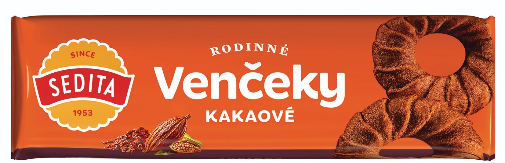 Trvanlivé potraviny - Sedita Rodinné věnečky kakaové 100g
