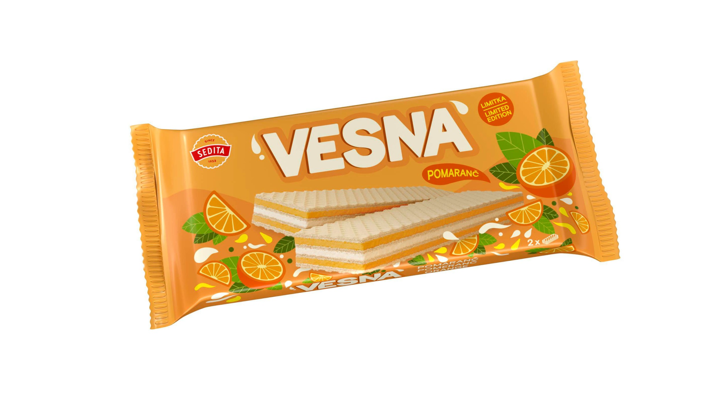 Trvanlivé potraviny - Sedita Vesna Oplatky s pomerančovou příchutí 50g