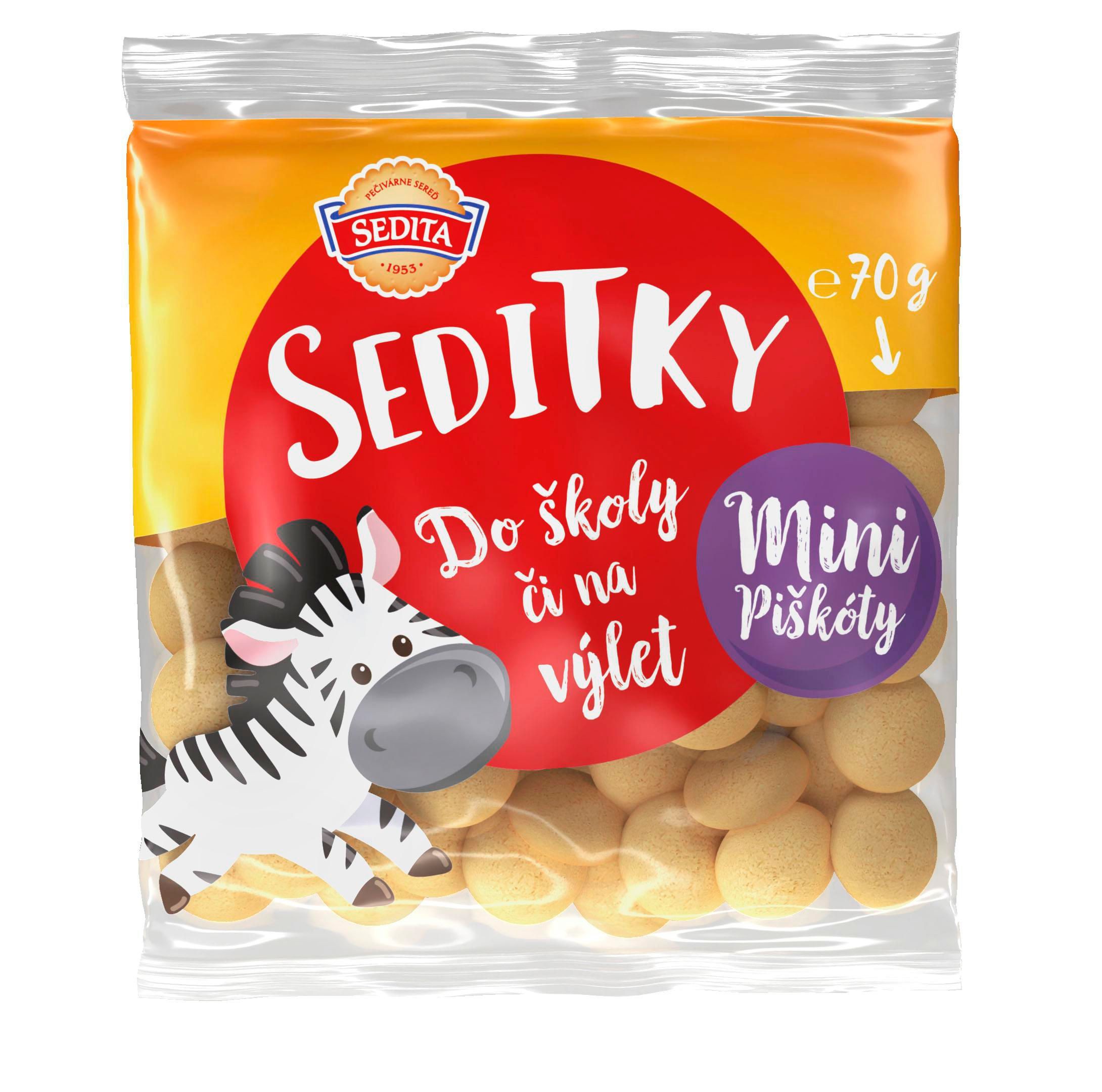 Trvanlivé potraviny - Seditky mini piškoty 70g