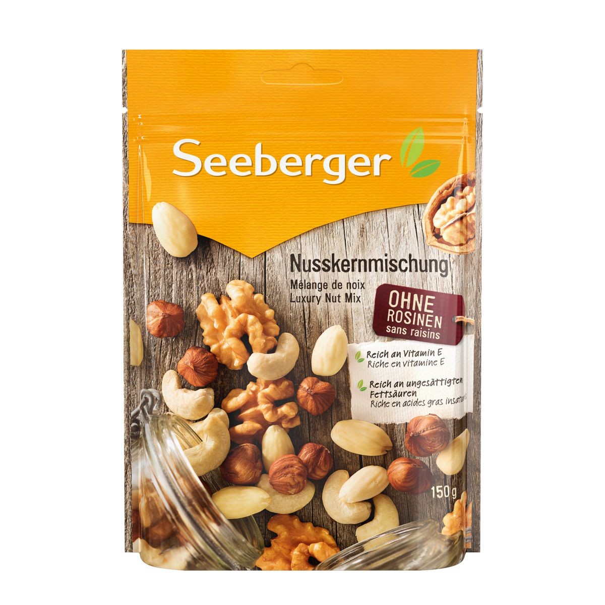 Trvanlivé potraviny - Seeberger Luxusní mix ořechy 150 g