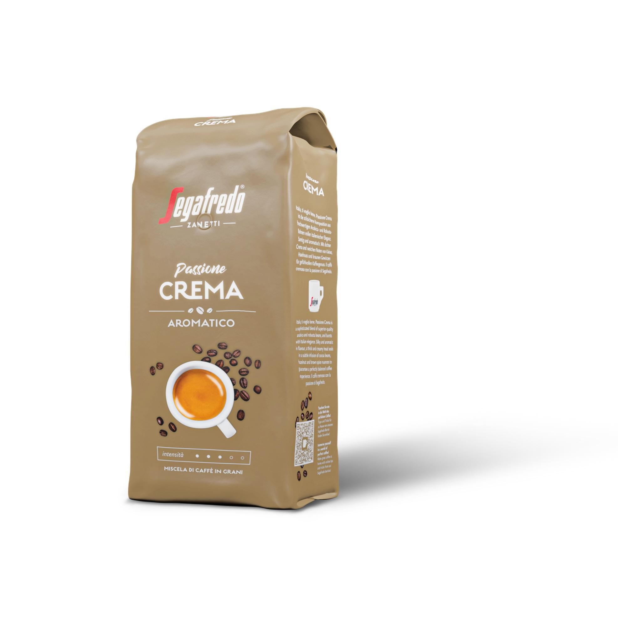 Nápoje - Segafredo Passione Crema zrnková káva 1 kg