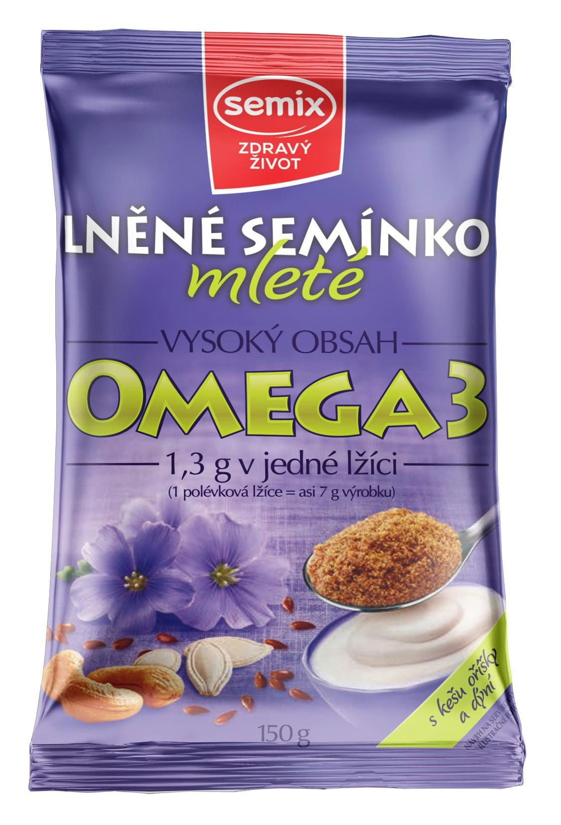 Trvanlivé potraviny - Semix Lněné semínko mleté ochucené 150 g