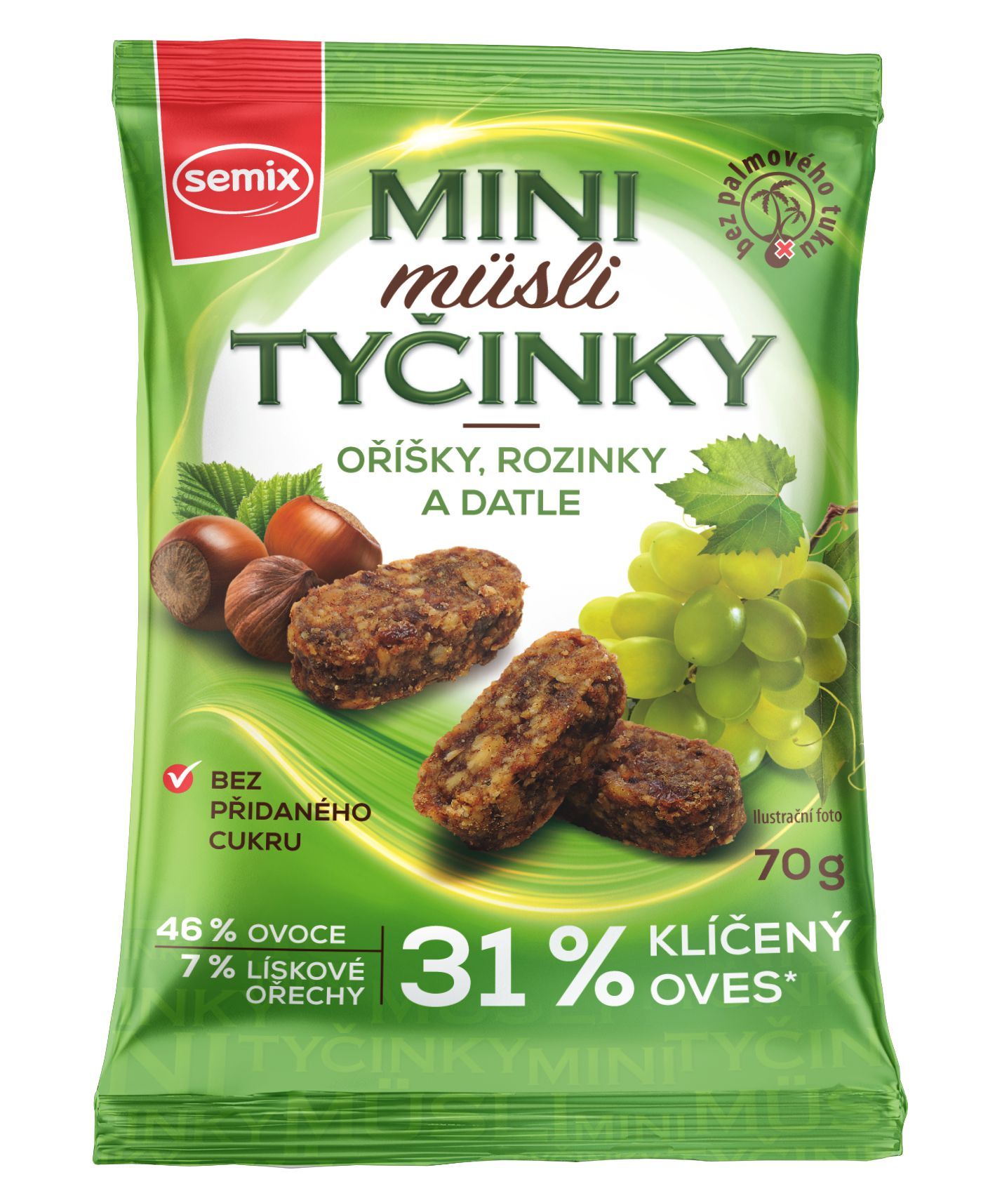 Semix Mini müsli tyčinky s oříšky bez lepku 70 g-0