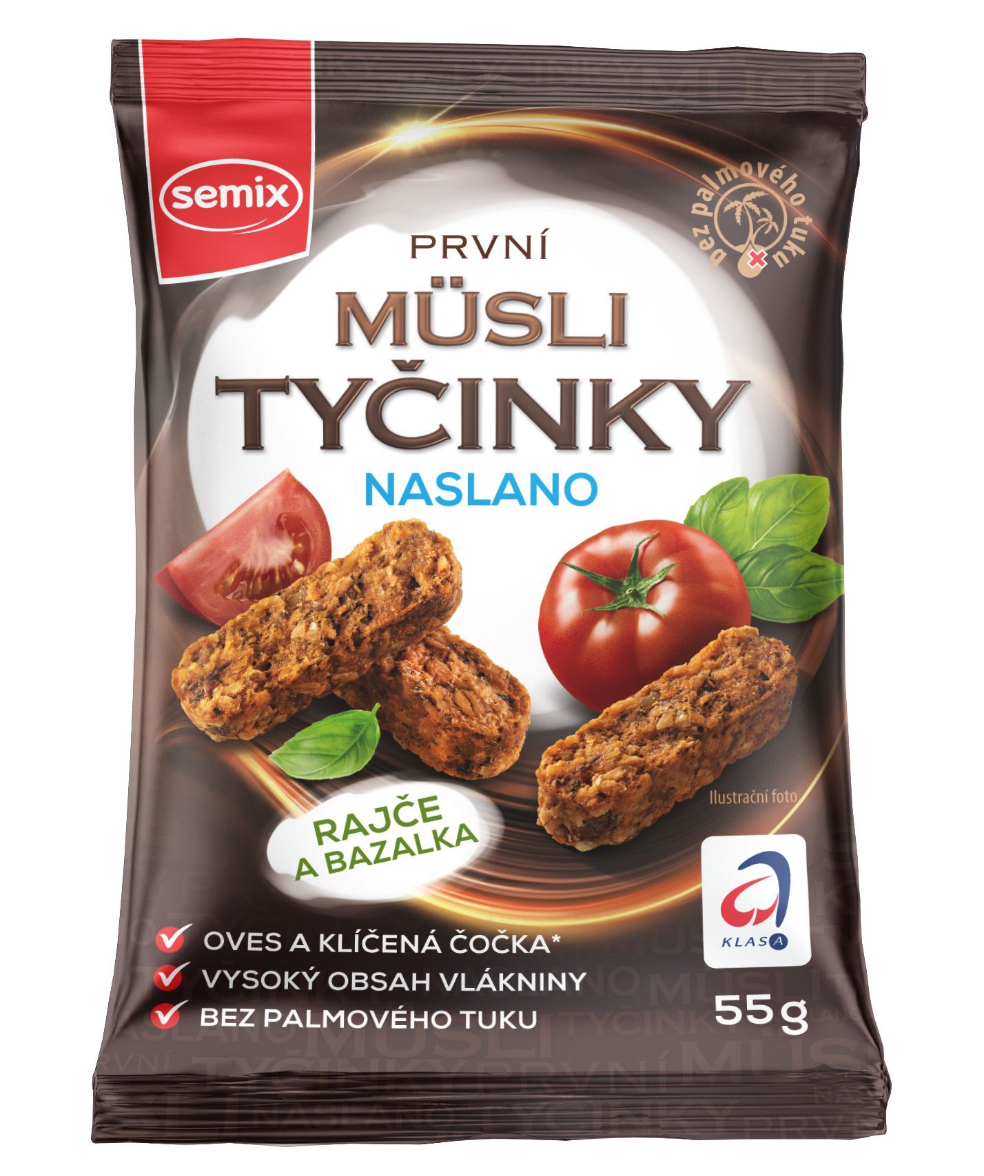 Semix Müsli tyčinky naslano rajče, bazalka 55g-0
