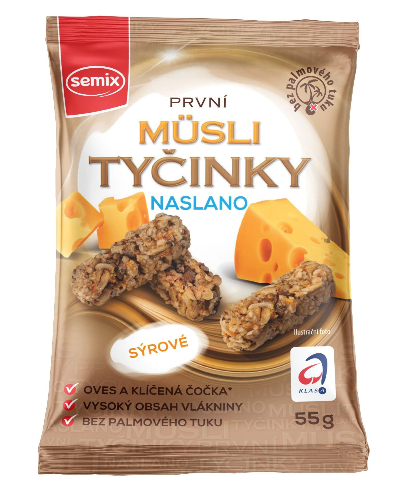 Semix Müsli tyčinky naslano sýrové 55g-0