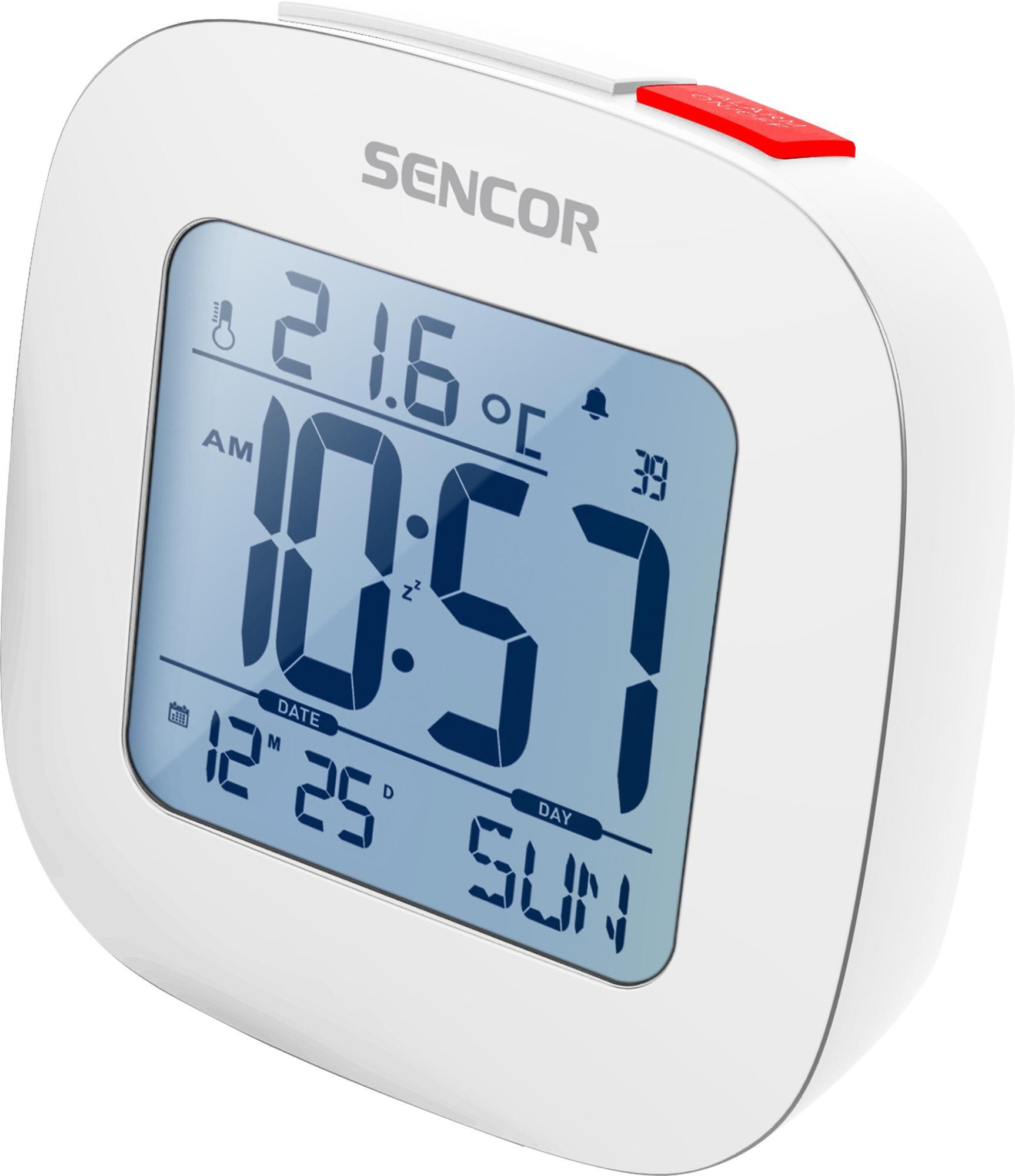Elektro - Sencor Hodiny s budíkem SDC 1200 W