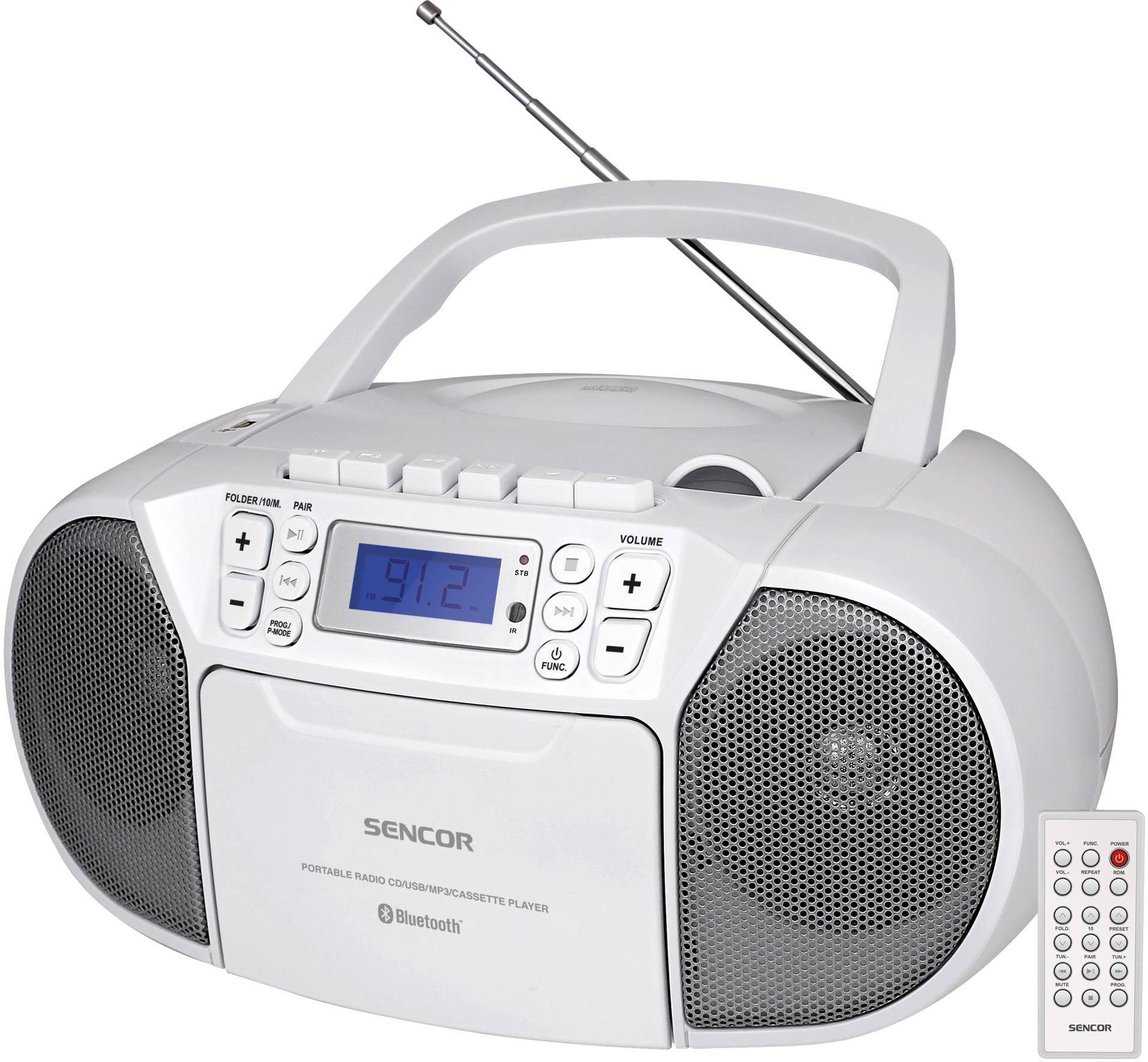 Elektro - Sencor Radio s CD/USB/BT/Kazeta SPT 3907 W