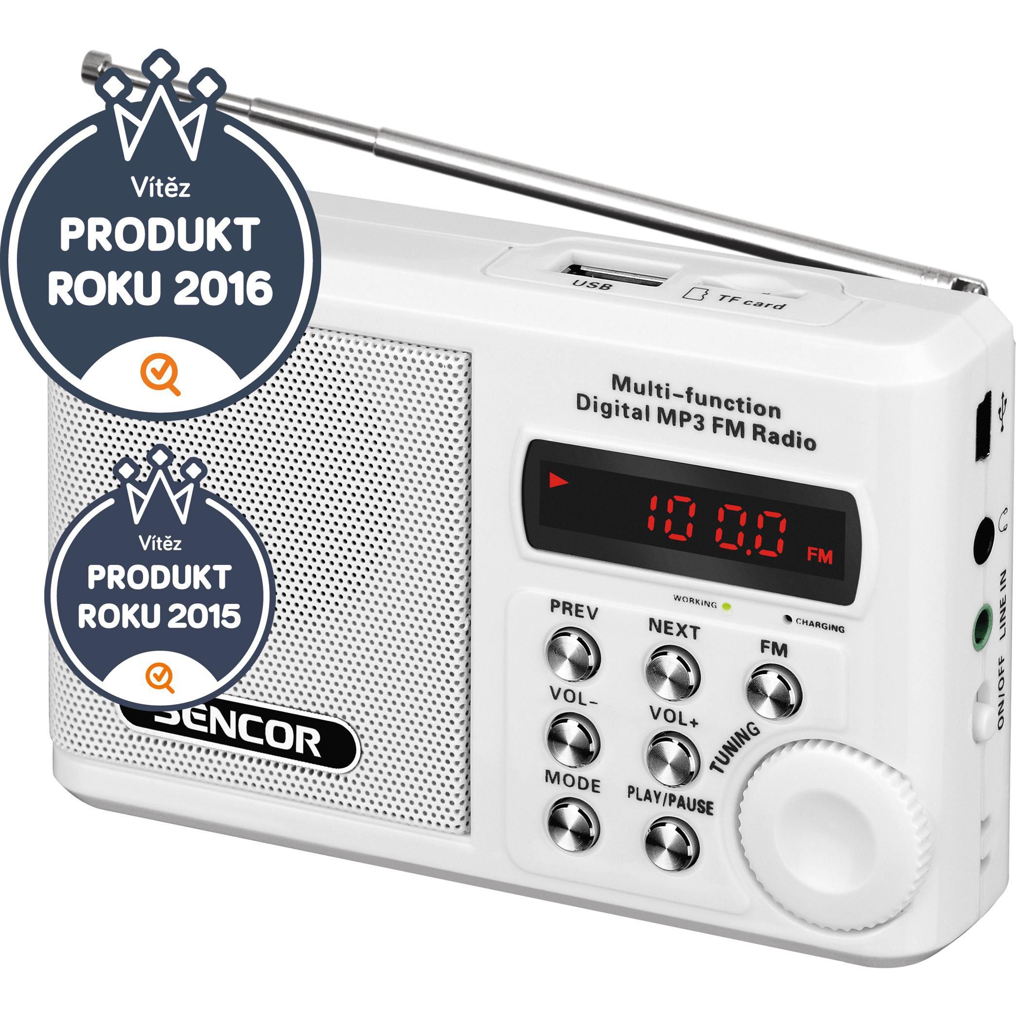 Elektro - Sencor Rádio s  USB/MP3 SRD 215 W