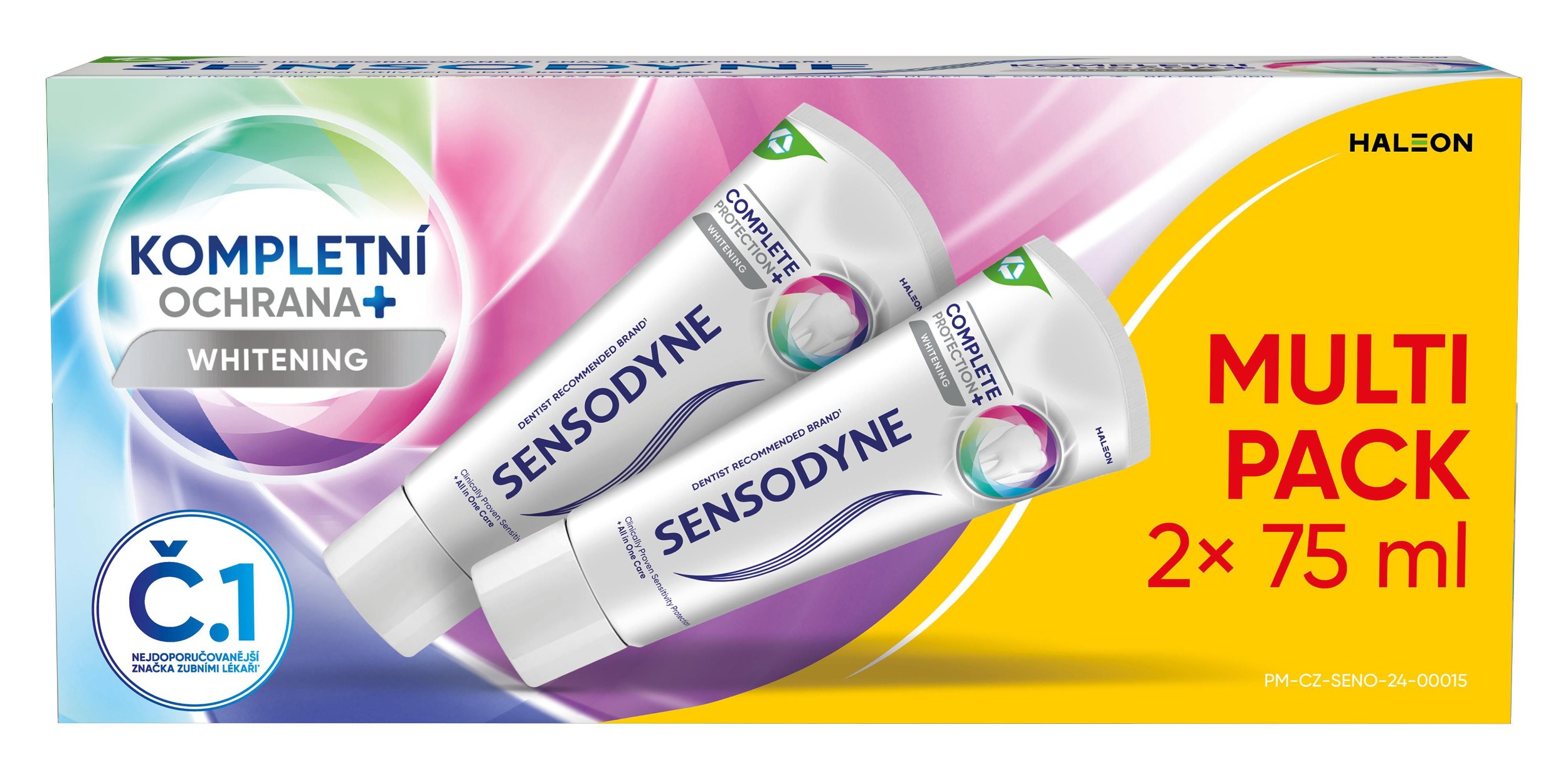 Drogerie a kosmetika - Sensodyne Kompletní ochrana whitening duopack 2x75g