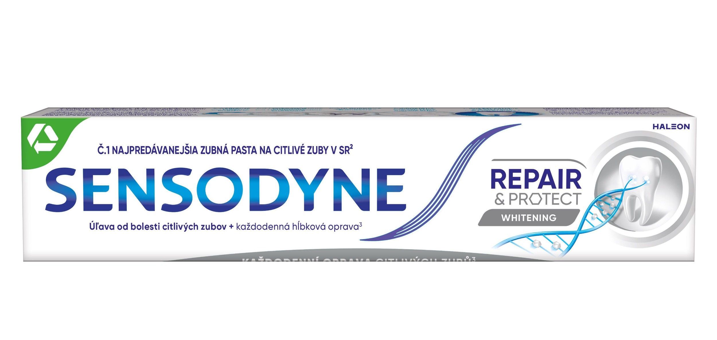 Drogerie a kosmetika - Sensodyne Repair & Protect Whitening bělící zubní pasta 75 ml