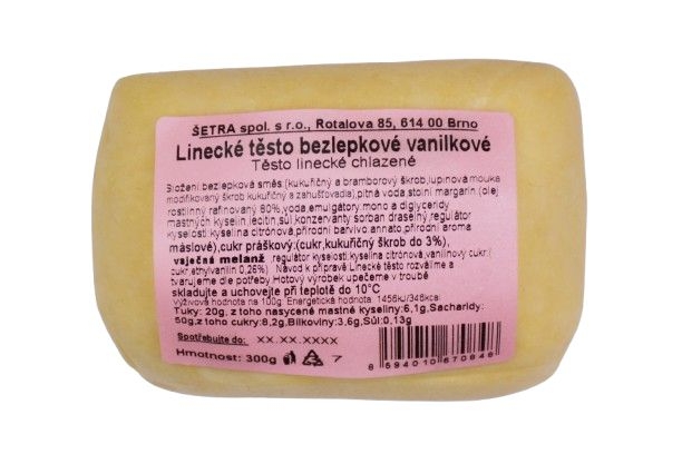 Šetra Linecké těsto bezlepkové vanilkové 300 g