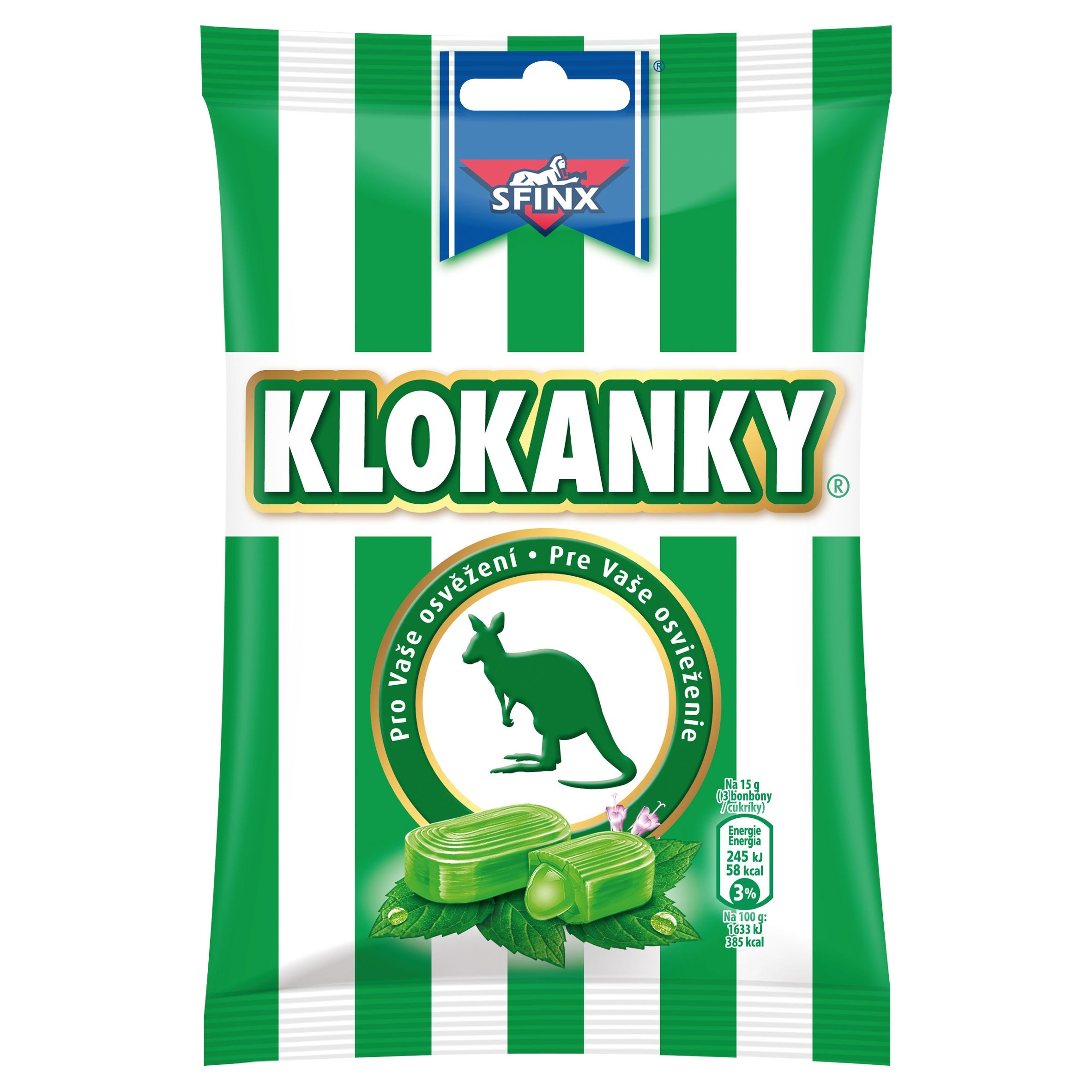 Trvanlivé potraviny - Sfinx Klokanky 90 g