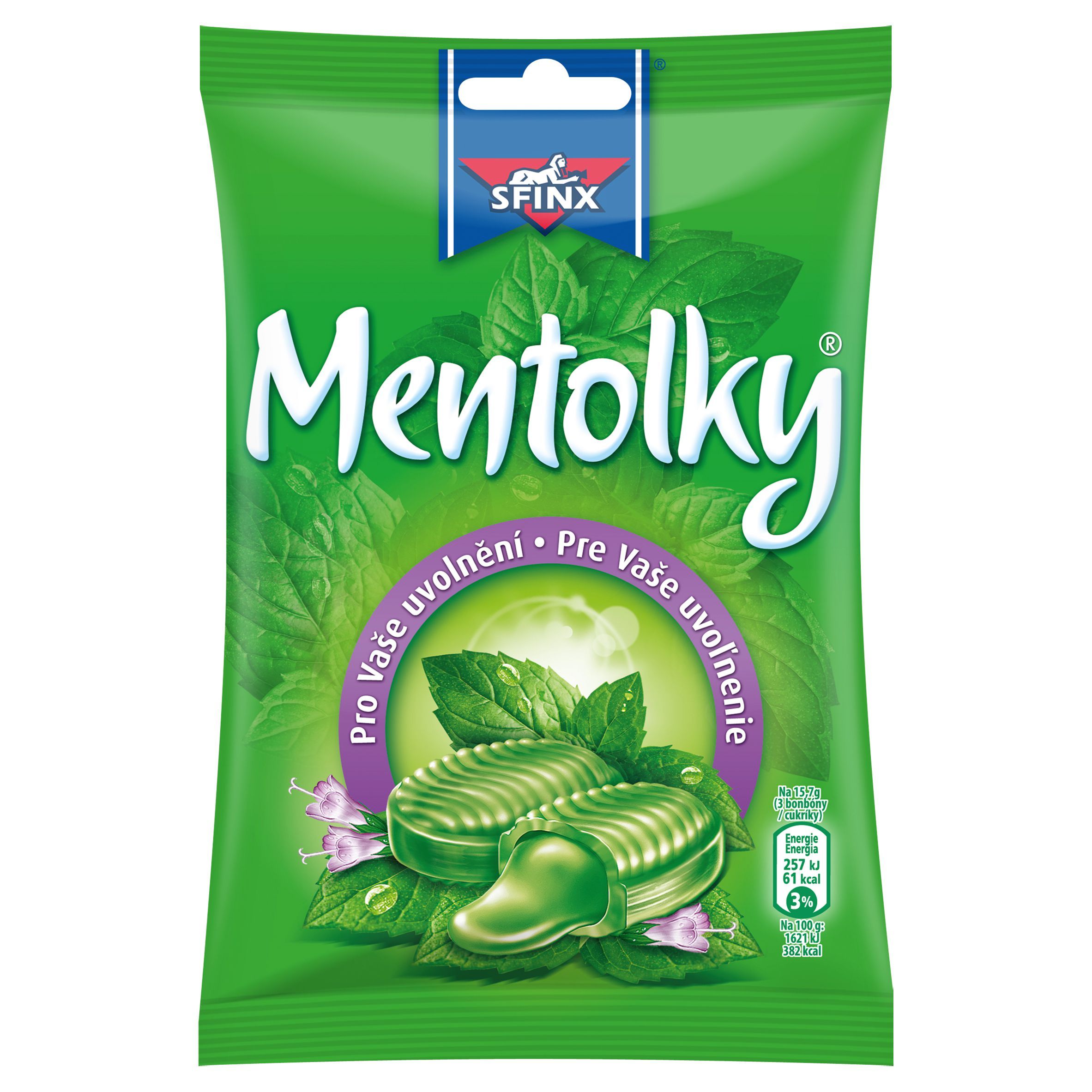 Trvanlivé potraviny - Sfinx Mentolky 90 g
