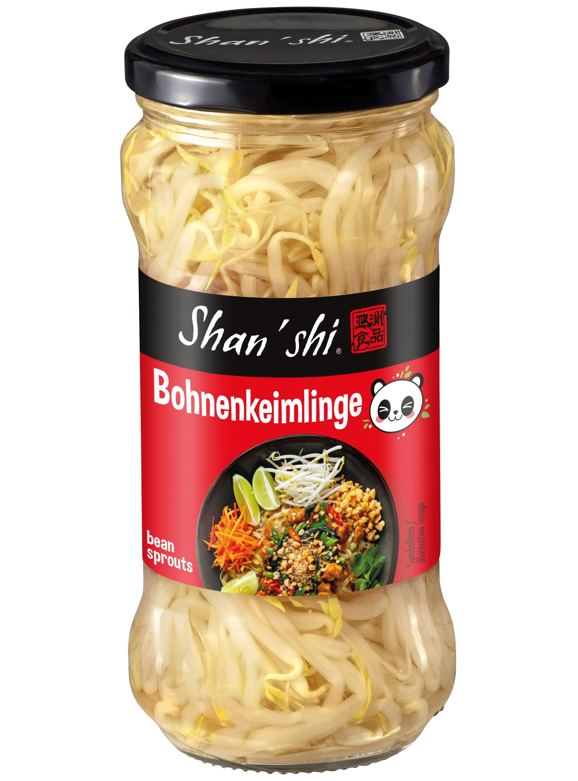 Trvanlivé potraviny - SHAN SHI Sterilované klíčky mungo ve slaném nálevu 330g