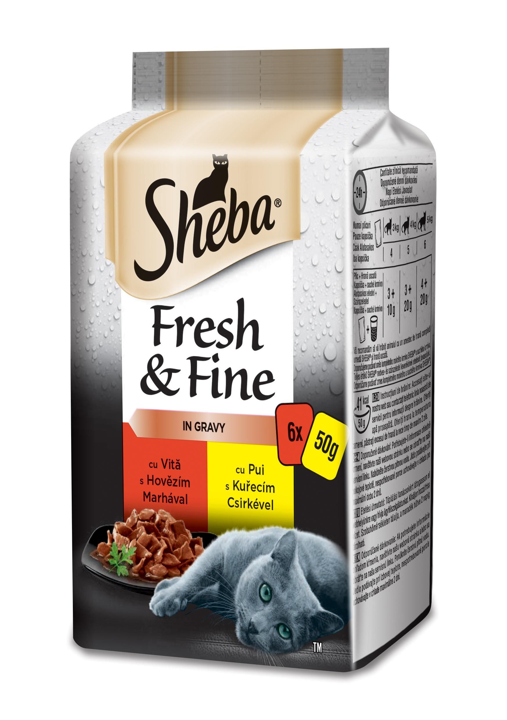 Sheba Rusk Sheba Fresh & Fine Exkluzivní výběr ve šťávě 6x50 g | GlobusOnline.cz